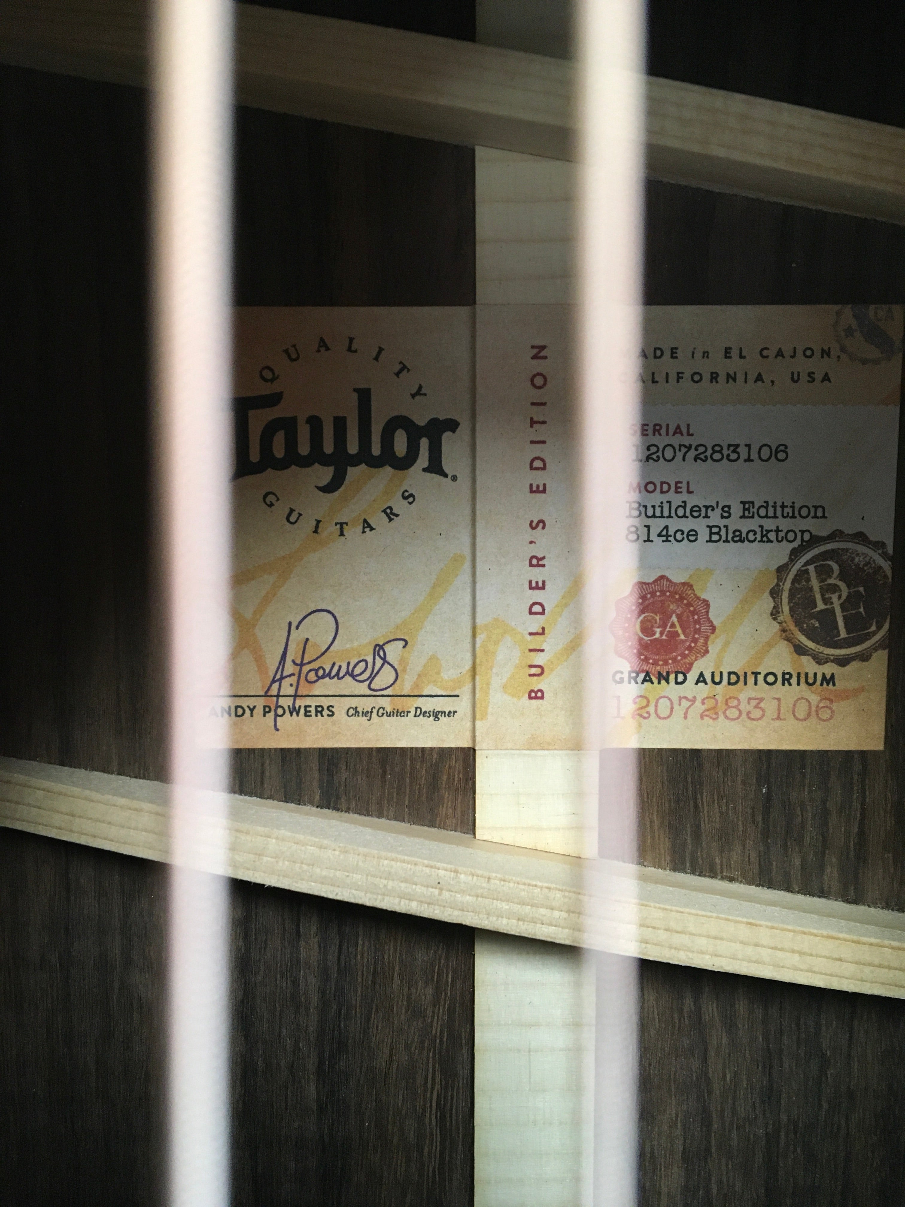 Image of Taylor Builder's Edition 814ce Blacktop