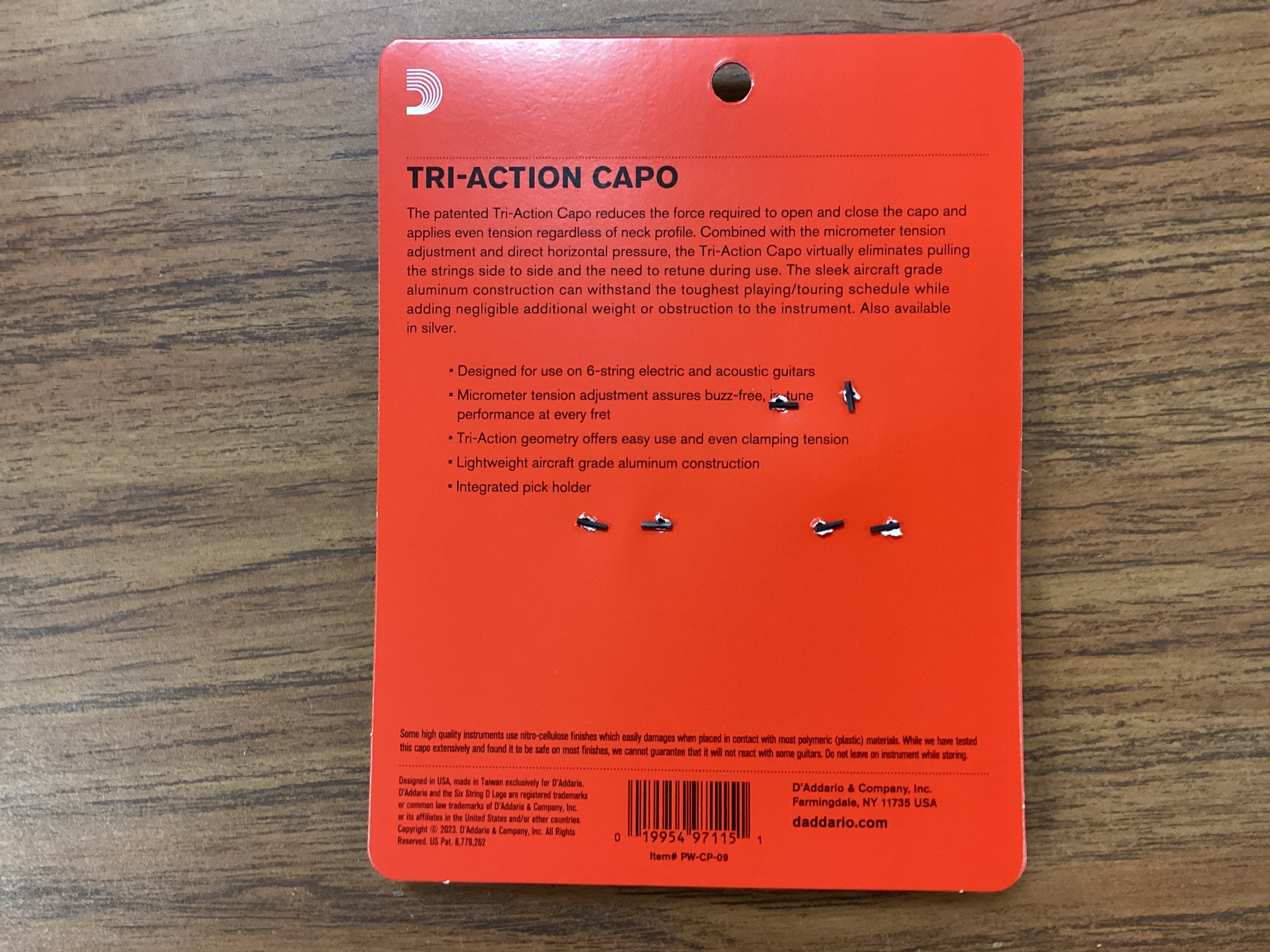 Image of D'Addario Tri-Action Capo, Black