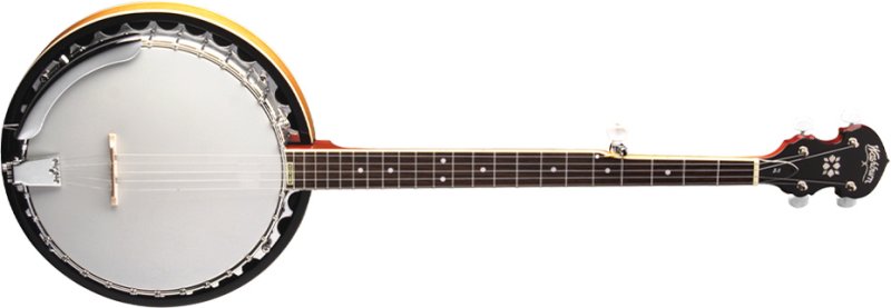 Image of Washburn B9 Americana 5 String Resonator Banjo Sunburst