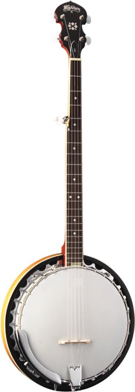 Image of Washburn B9 Americana 5 String Resonator Banjo Sunburst