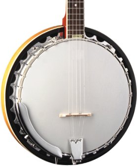 Image of Washburn B9 Americana 5 String Resonator Banjo Sunburst