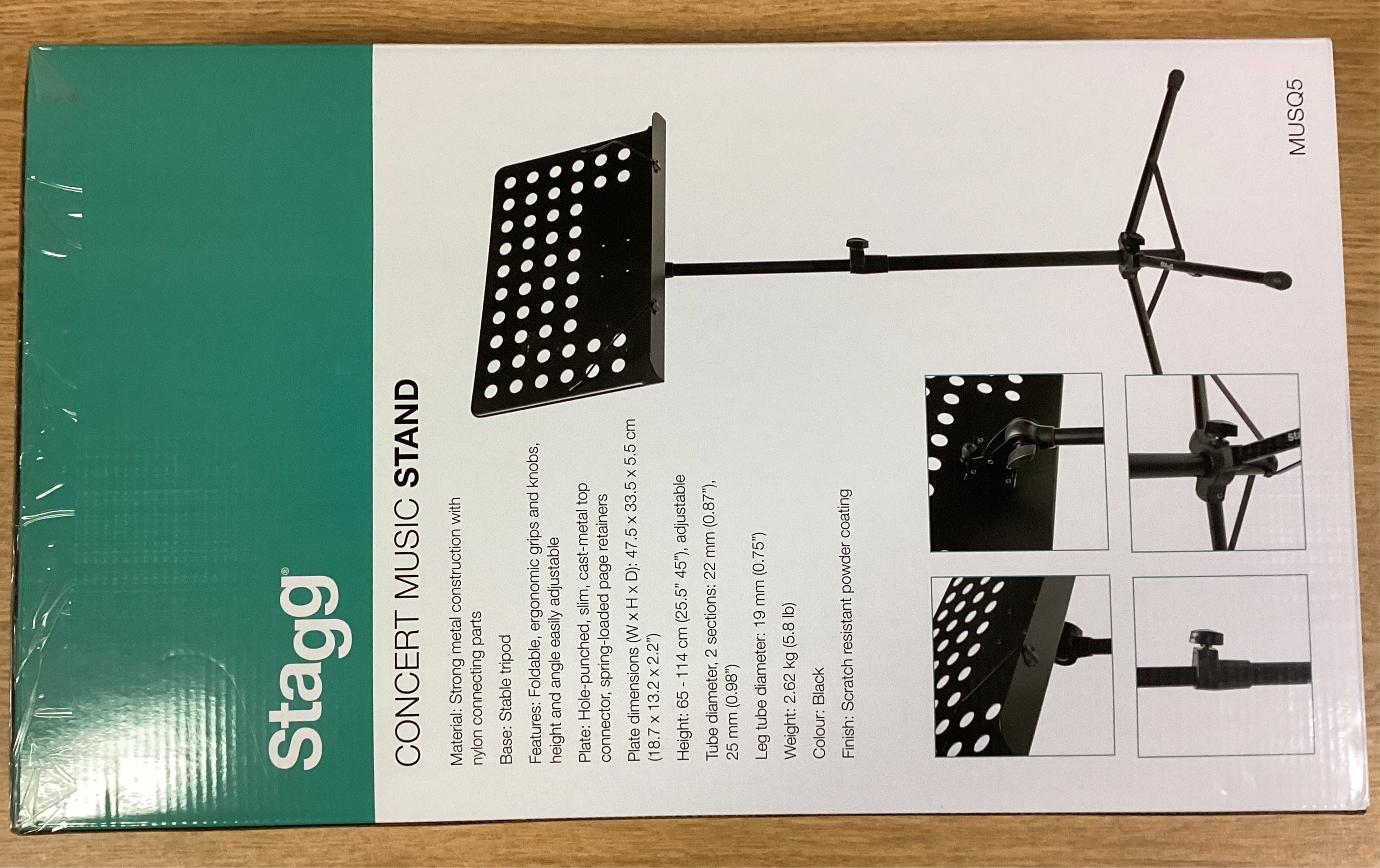 Image of Stagg ORCHESTRA MUSIC STAND MEDIUM MUSQ5