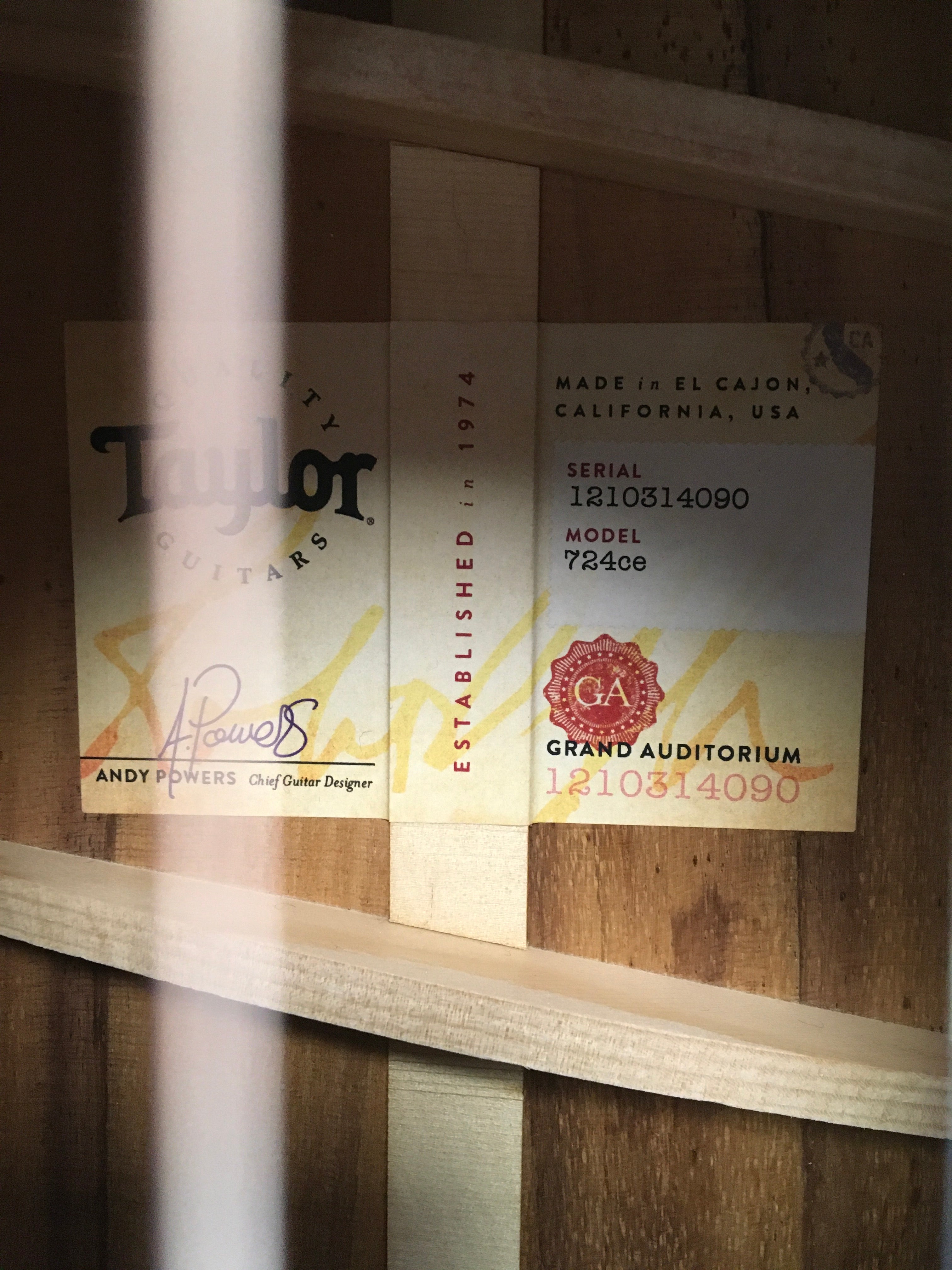 Image of TAYLOR 724ce