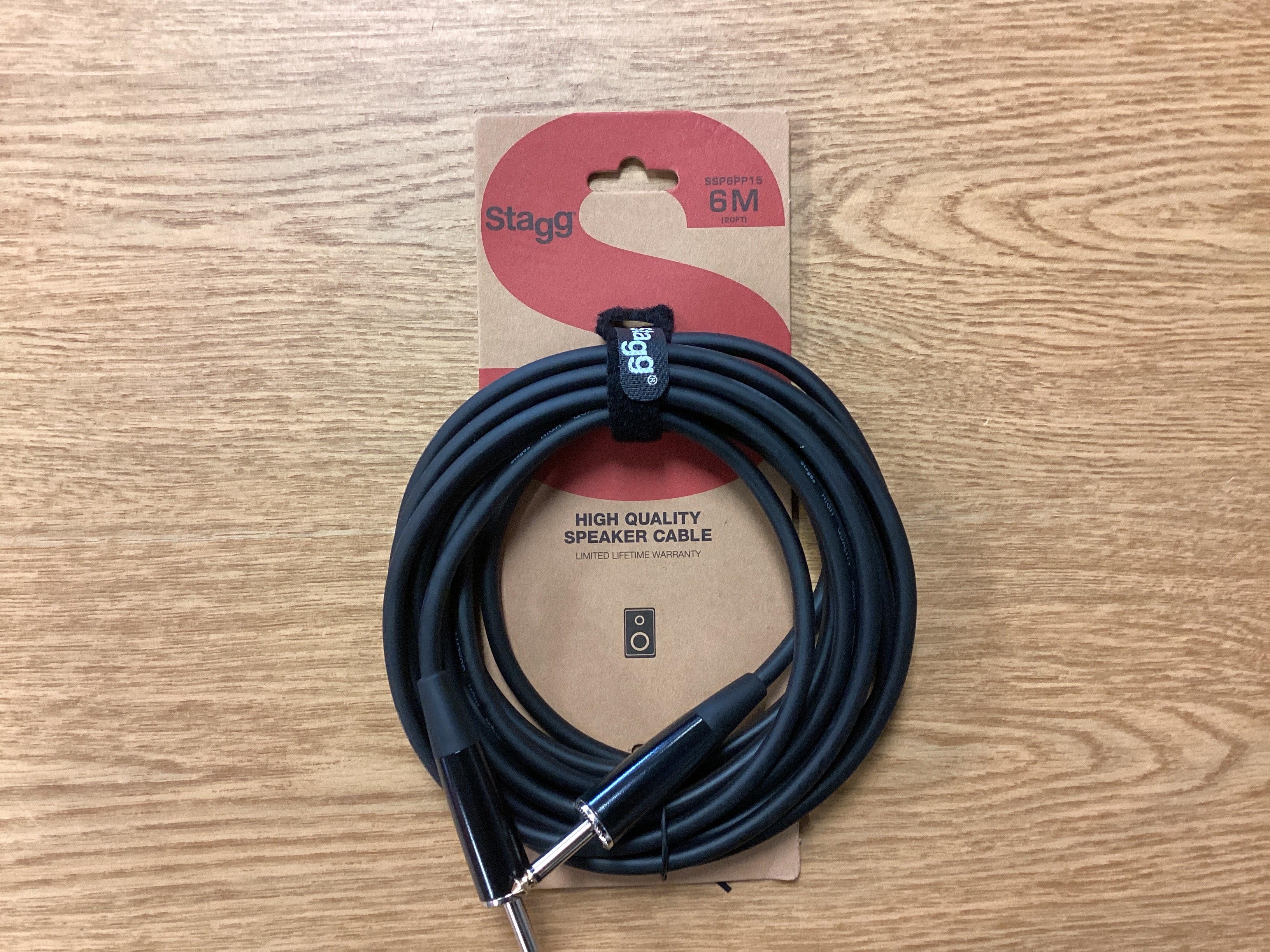 Image of Stagg 20ft Speaker Cable - Professional 1/4