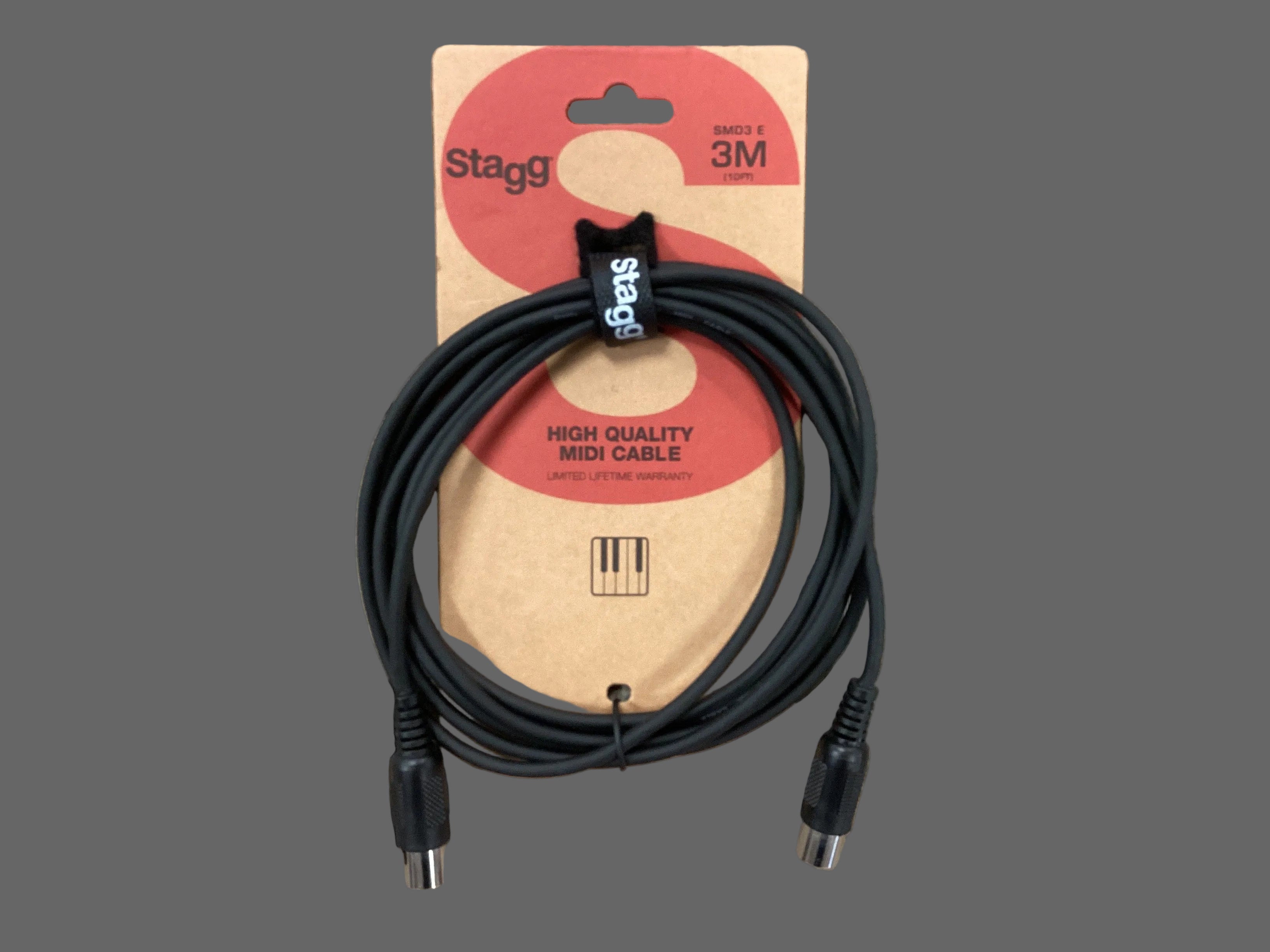 Image of Stagg 3M/10FT MIDI CABLE MOULD.DINm  SMD3 E