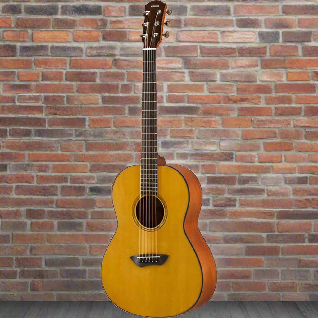 Image of Yamaha~Parlor Acoustic/Electric guitar~w/Deluxe gigbag~CSF1M~Vintage Natural