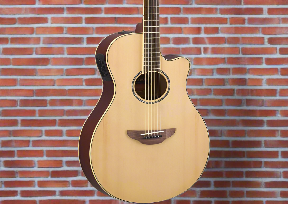 Image of YAMAHA APX600 NA NATURAL APX THINLINE CUTAWAY A/E