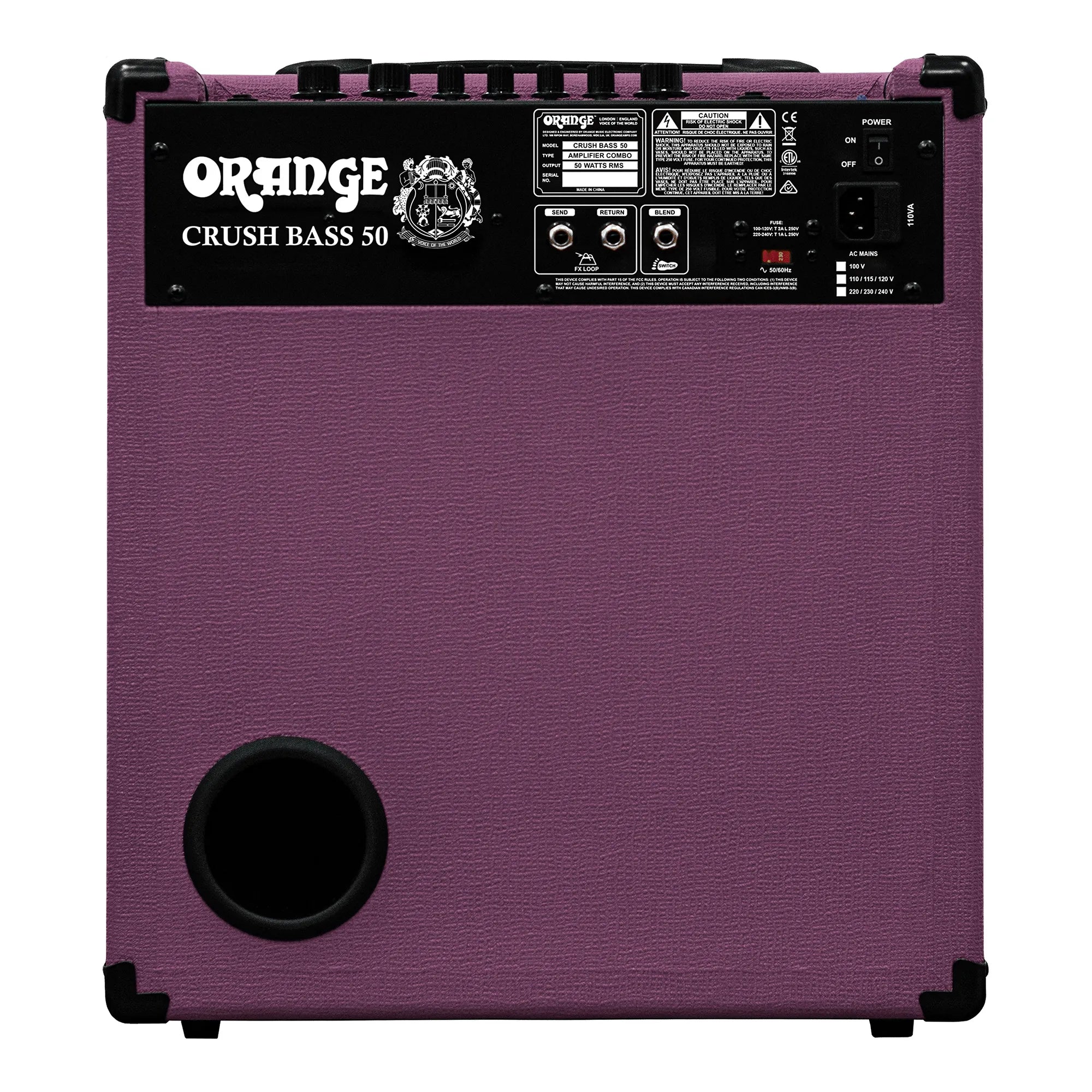 Image of Orange Crush Bass 50 Glen Hughes Limited Edition Purple