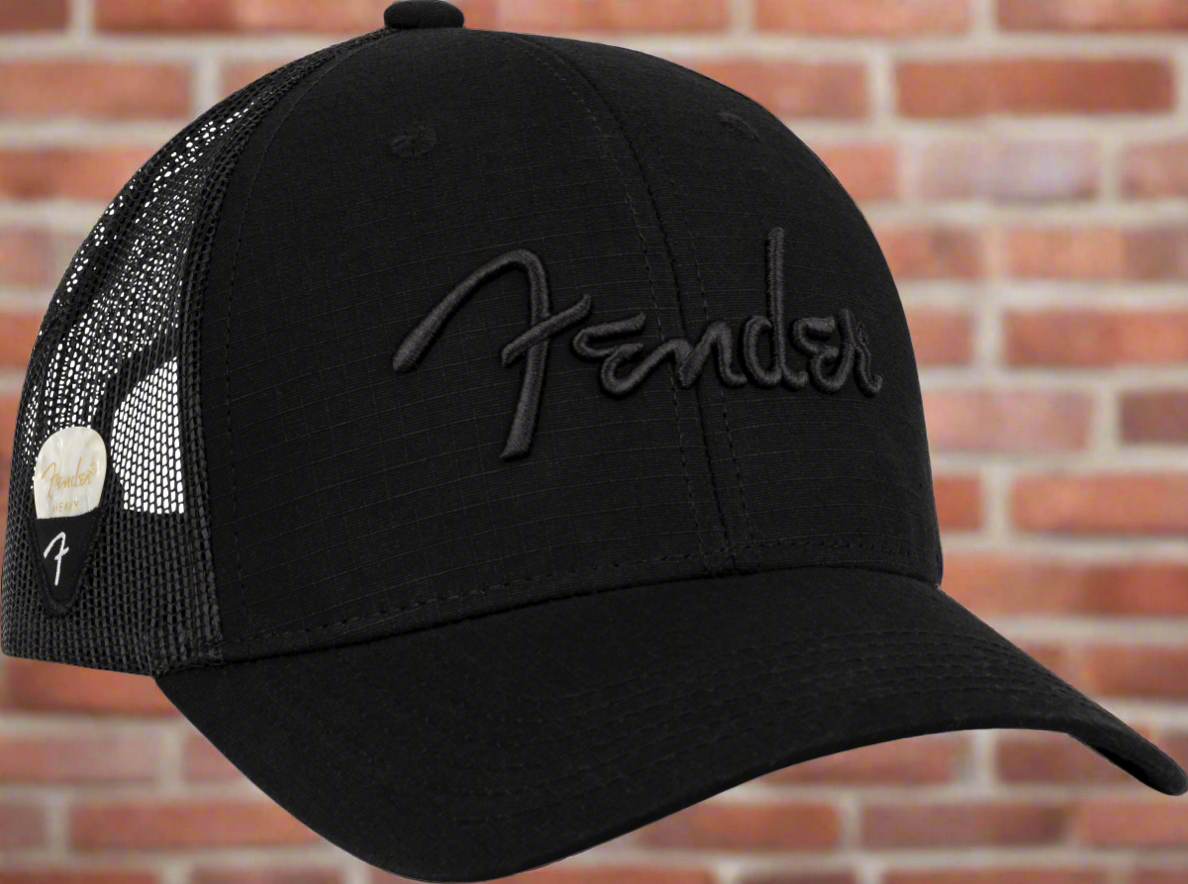 Image of Fender® Snap Back Pick Holder Hat, Black