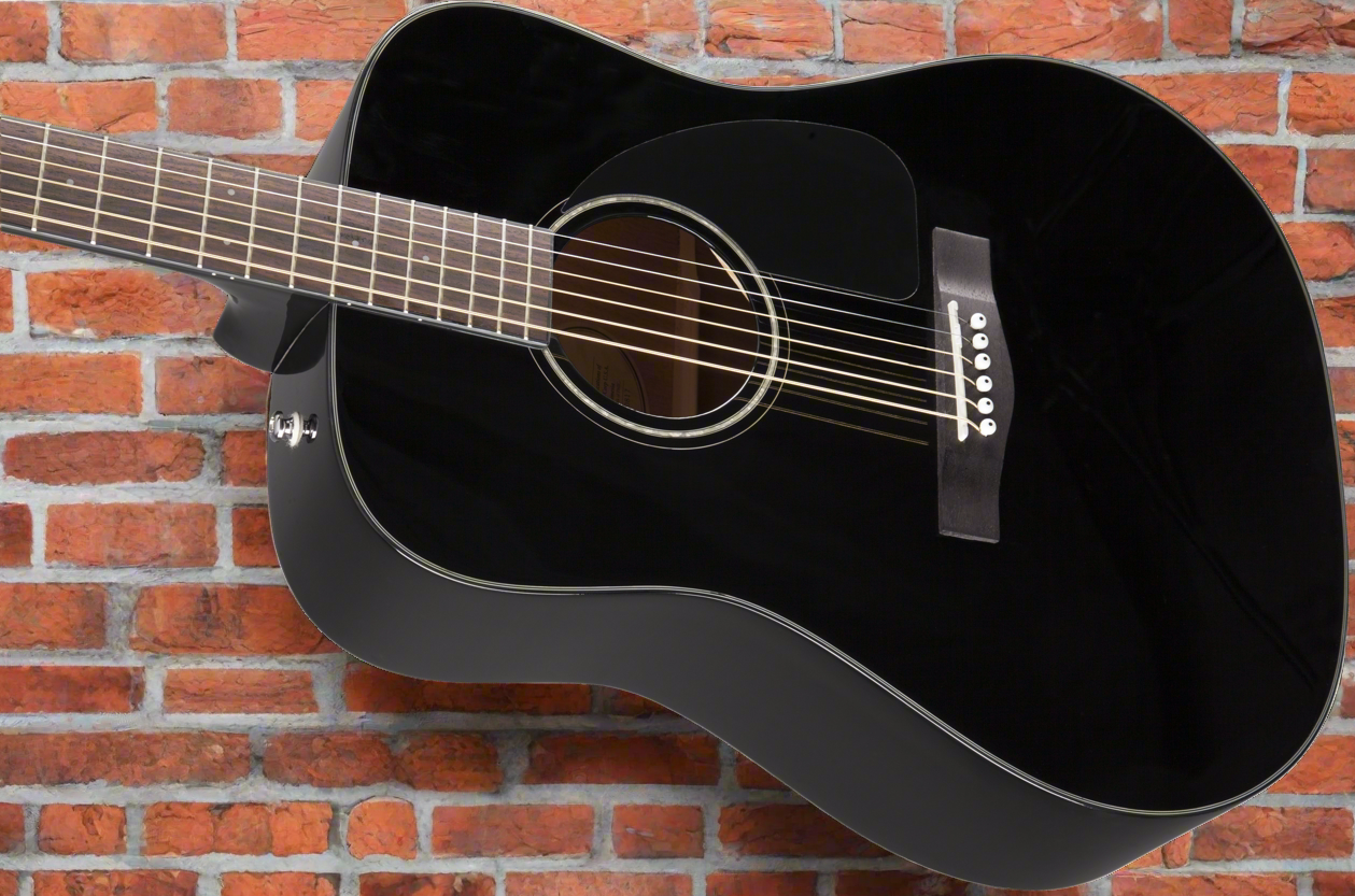 FENDER CD-60 Dreadnought V3 w/Case, Walnut Fingerboard, Black