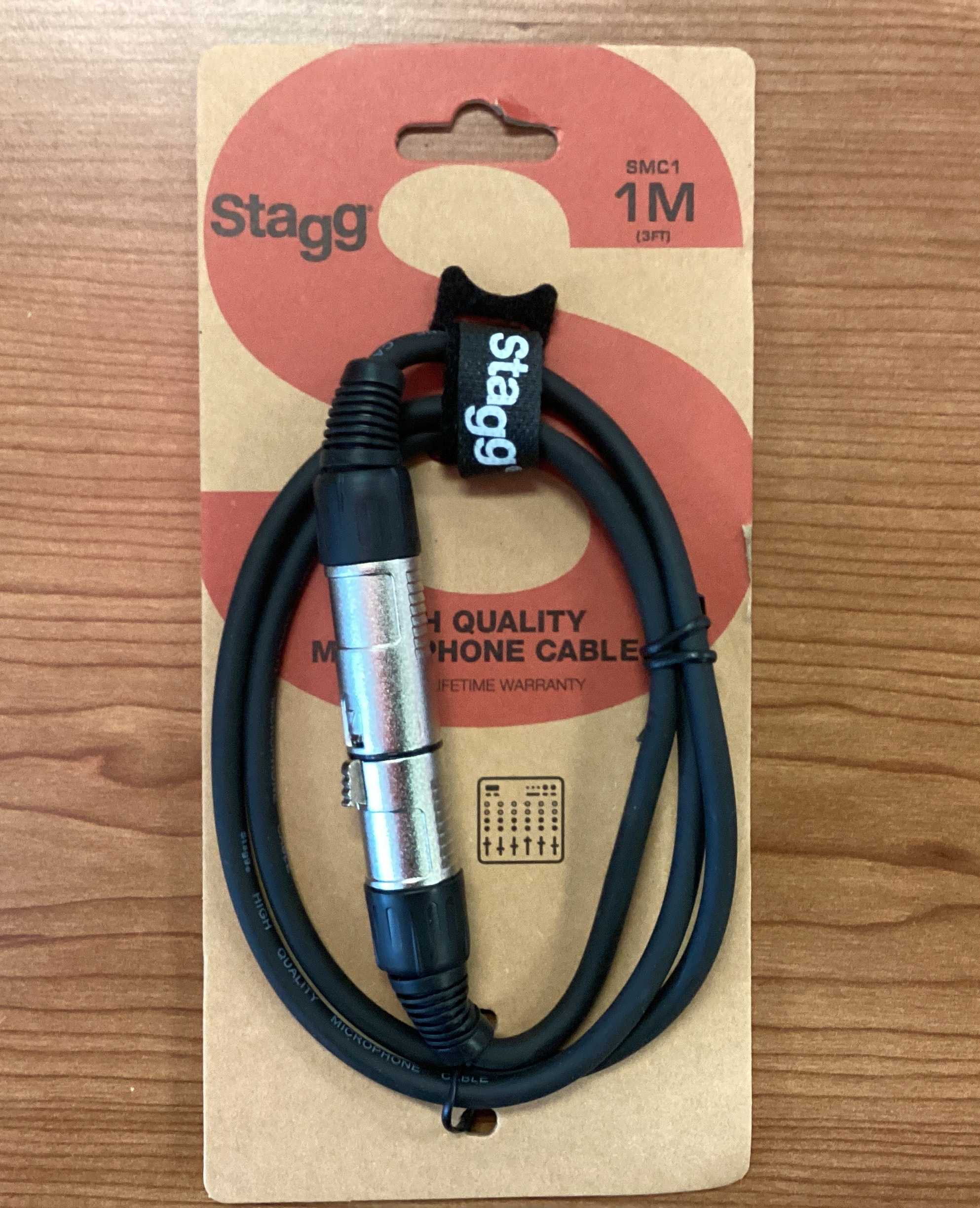 Image of Stagg Microphone Cable~XLR-XLR~3ft