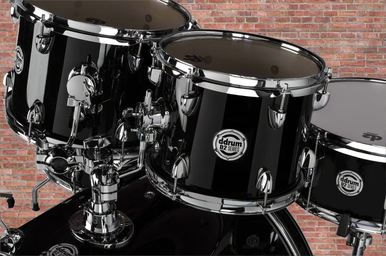 Image of Ddrum~D2 5-piece drum set w/cymbals~Midnight Black