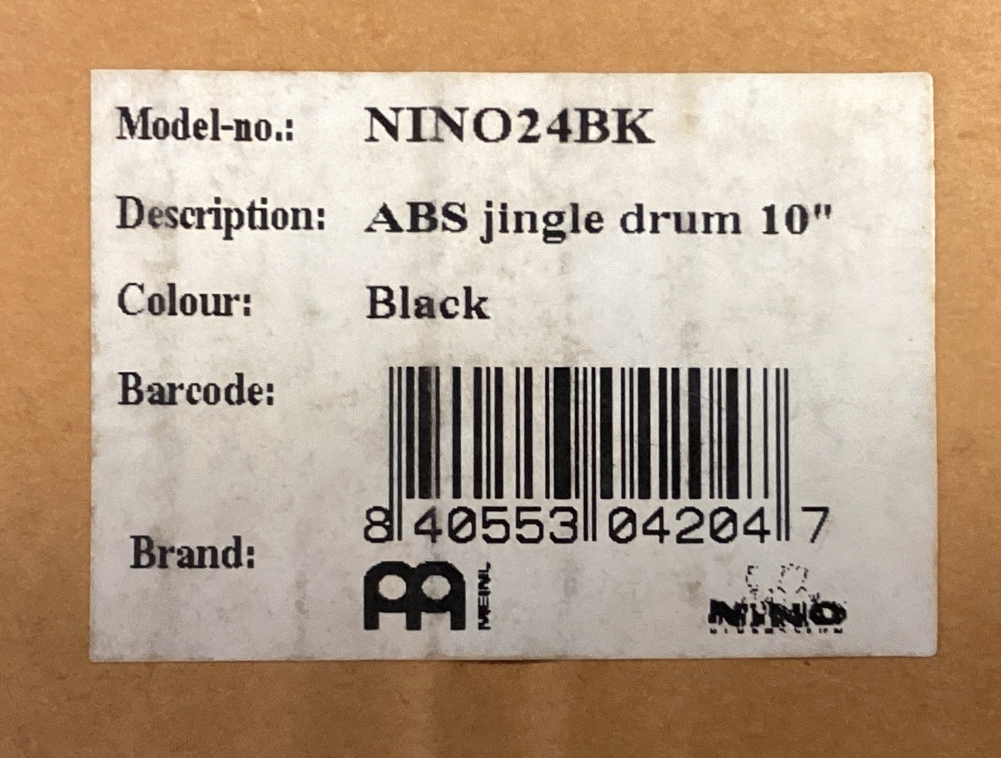 Image of Nino Percussion (Meinl) 10” ABS Jingle Drum
