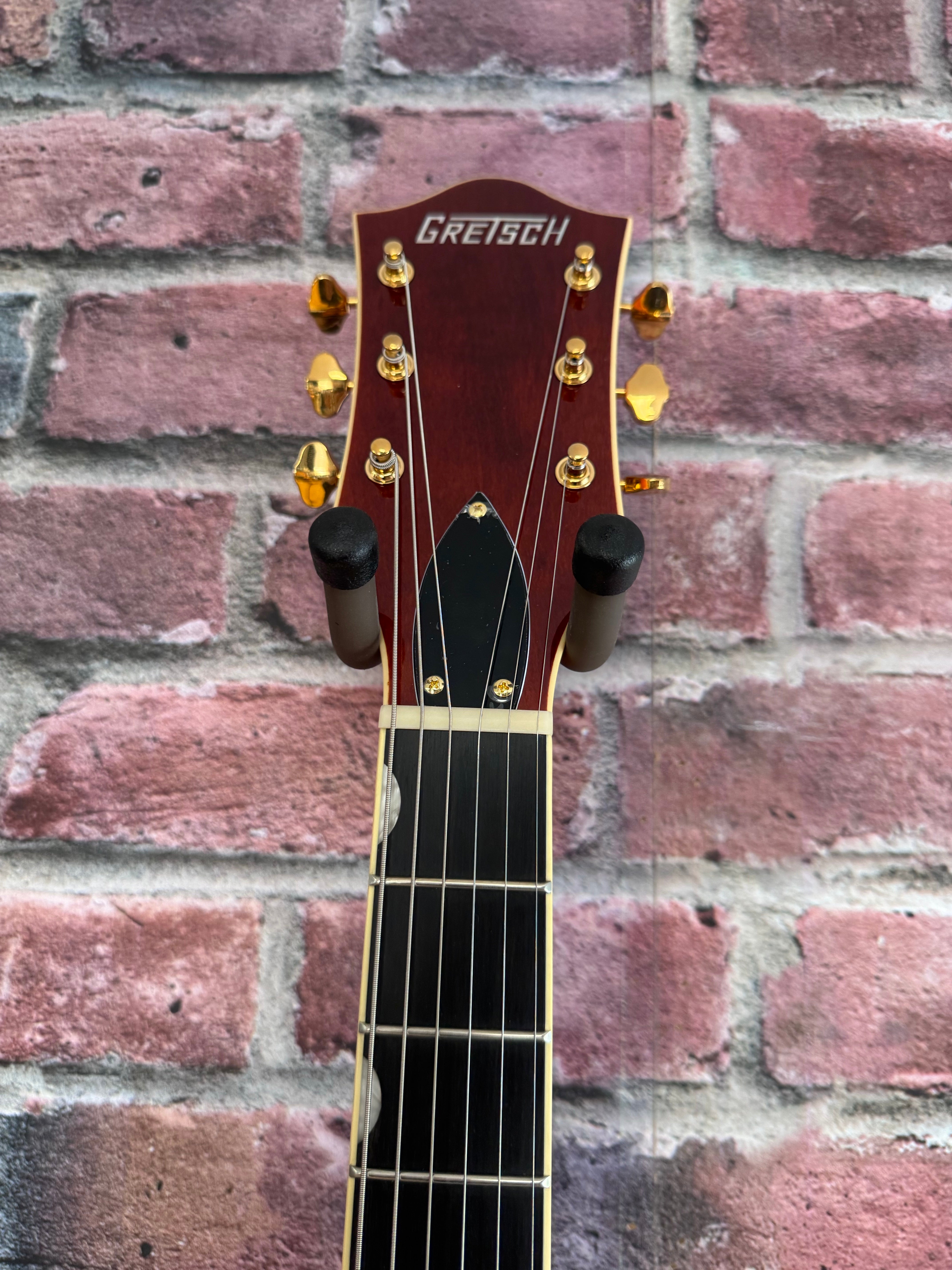 Image of Gretsch Synchromatic™ Nashville™ Hollow Body Single-Cut with Bigsby®, Ebony Fingerboard, 50's Orange Stain