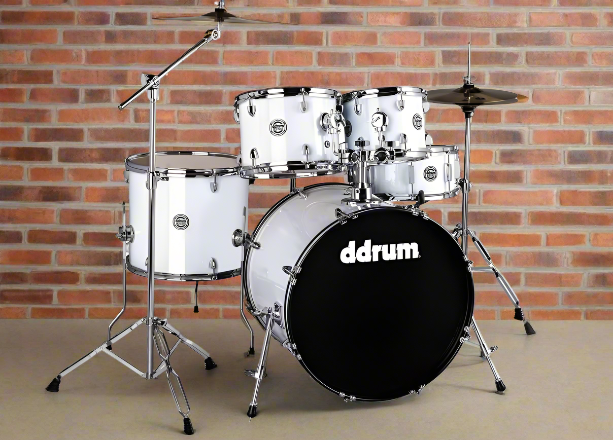 Image of Ddrum~D2 5-piece drum set w/cymbals~White