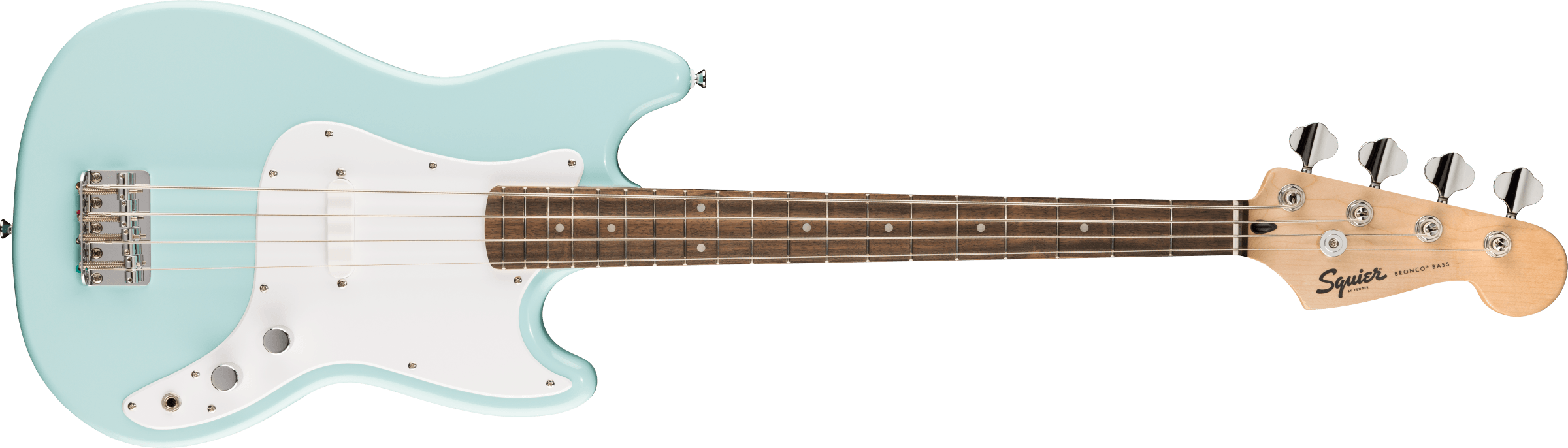 Image of Squier Sonic® Bronco™ Bass, Laurel Fingerboard, White Pickguard, Daphne Blue