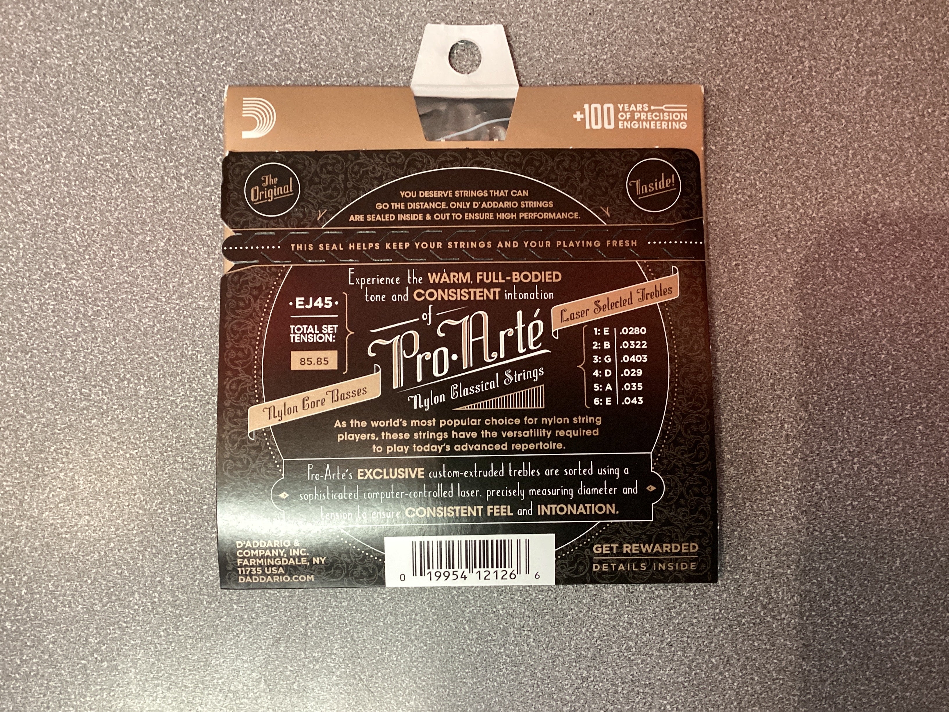 D’Addario Pro-Arte Nylon Core Classical Guitar Strings Normal Tension