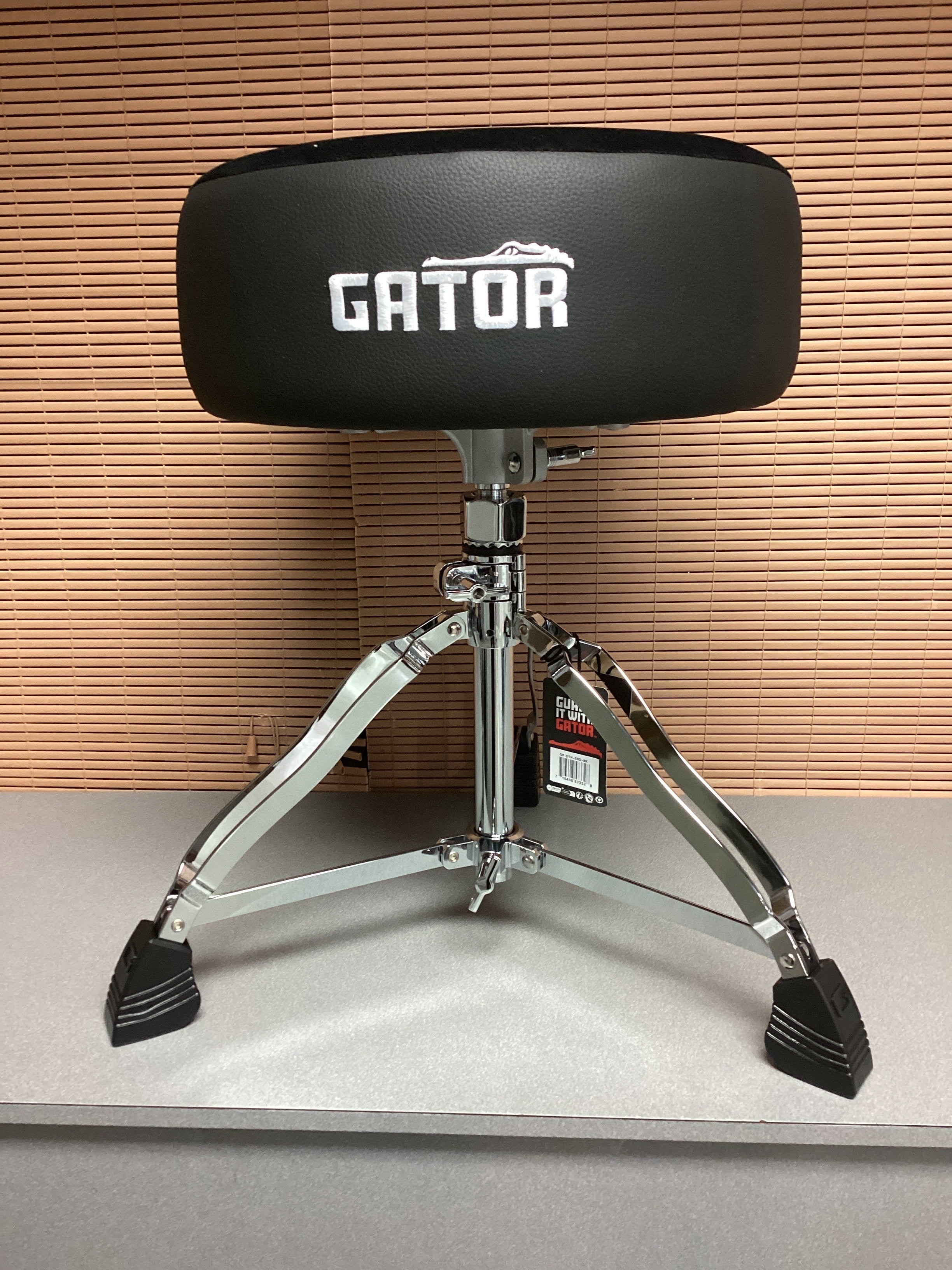Image of Gator Spindle Round Seat Drum Throne - Black GP-DTH-SRD-BK
