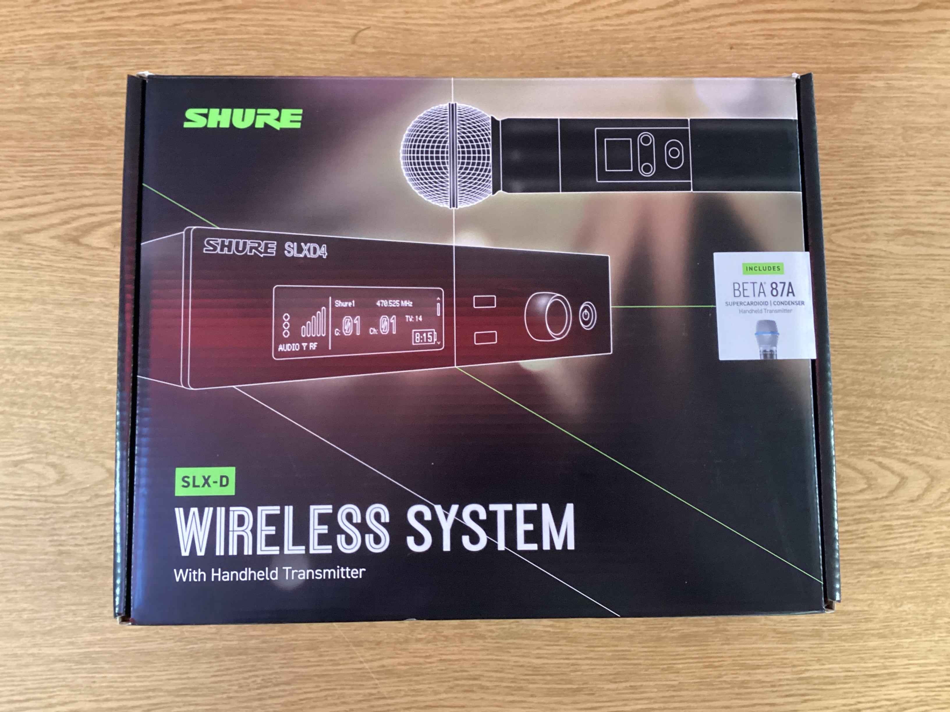Image of Shure SLXD24/B87A-J52 Digital Wireless System - BETA 87A Handheld, 24-bit Audio, J52 Band