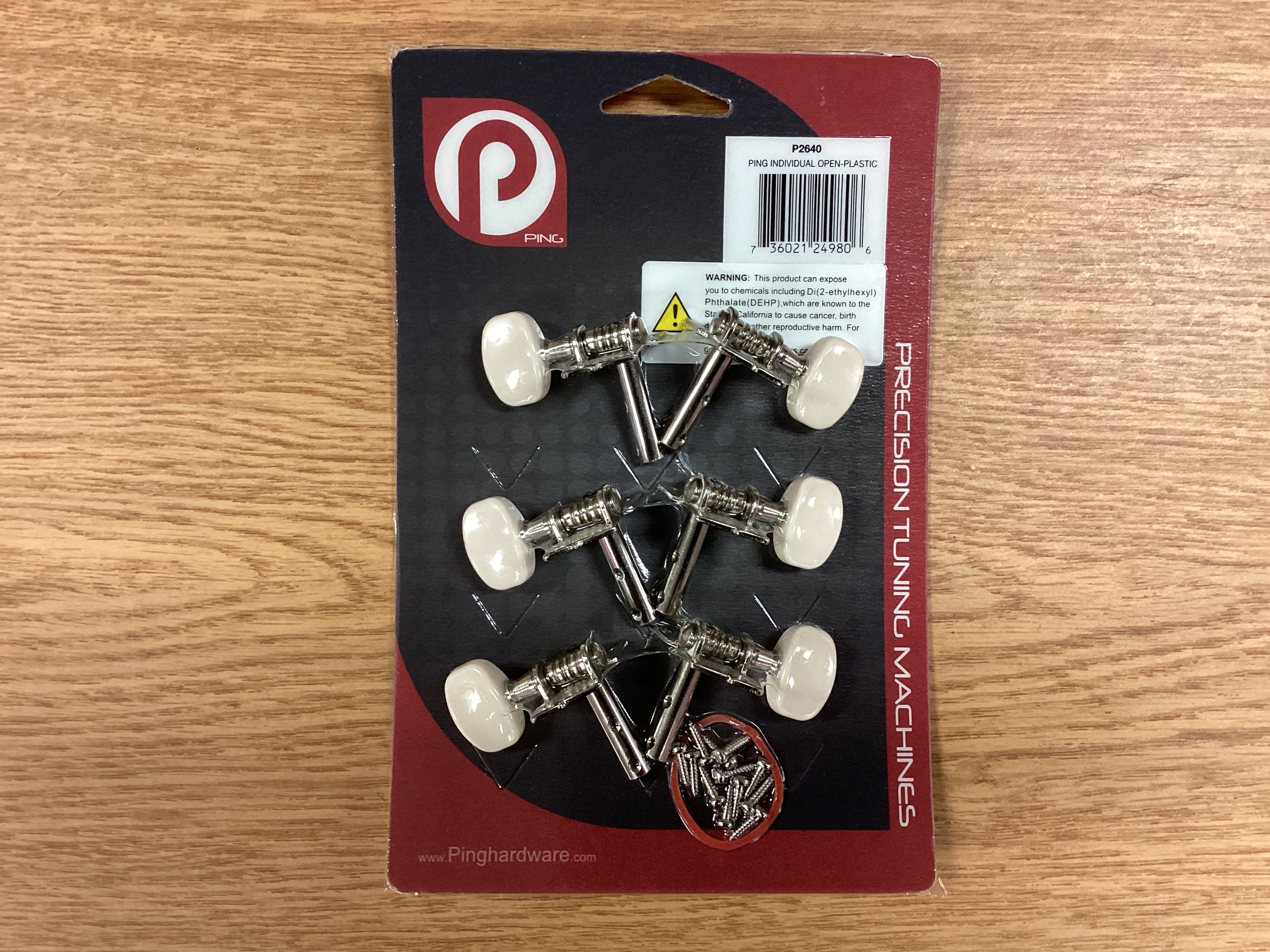 Image of Ping 3+3 Open Geared~Plastic Button~Tuning Machines