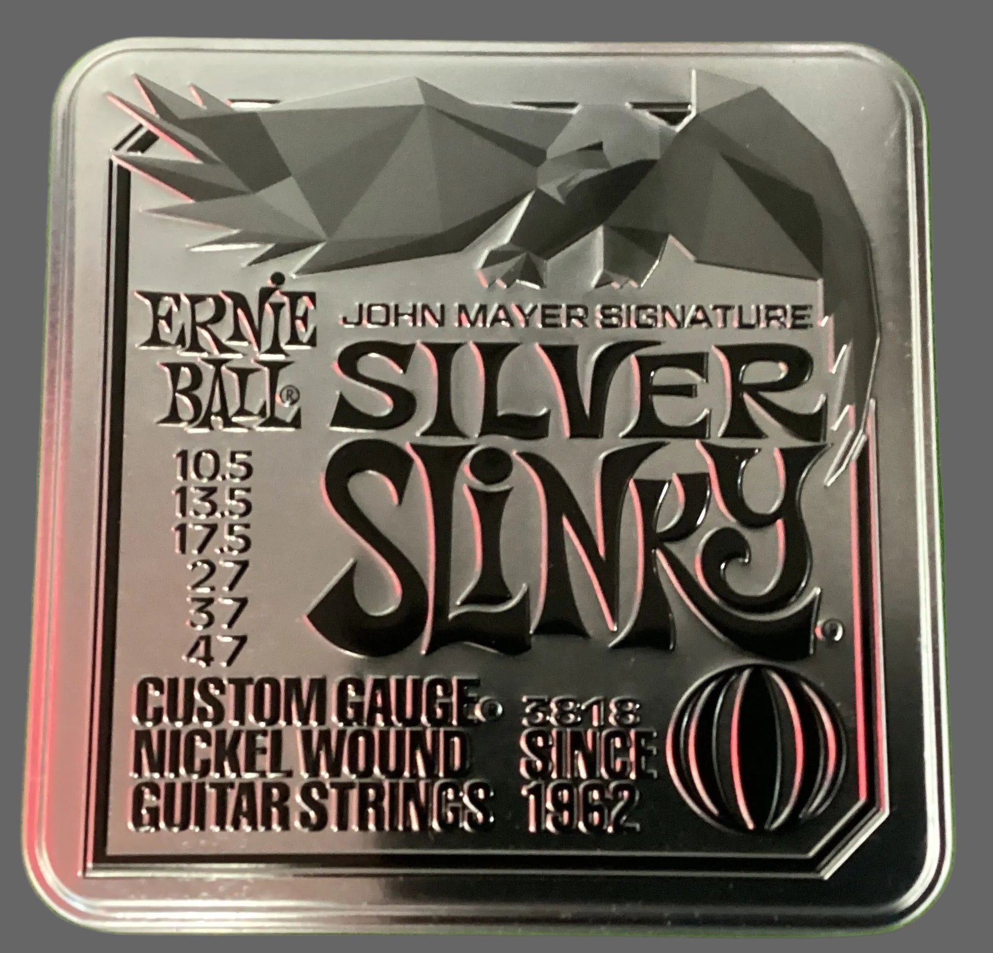 Image of Ernie Ball John Mayer Signature Silver Slinky Custom Gauge Guitar Strings