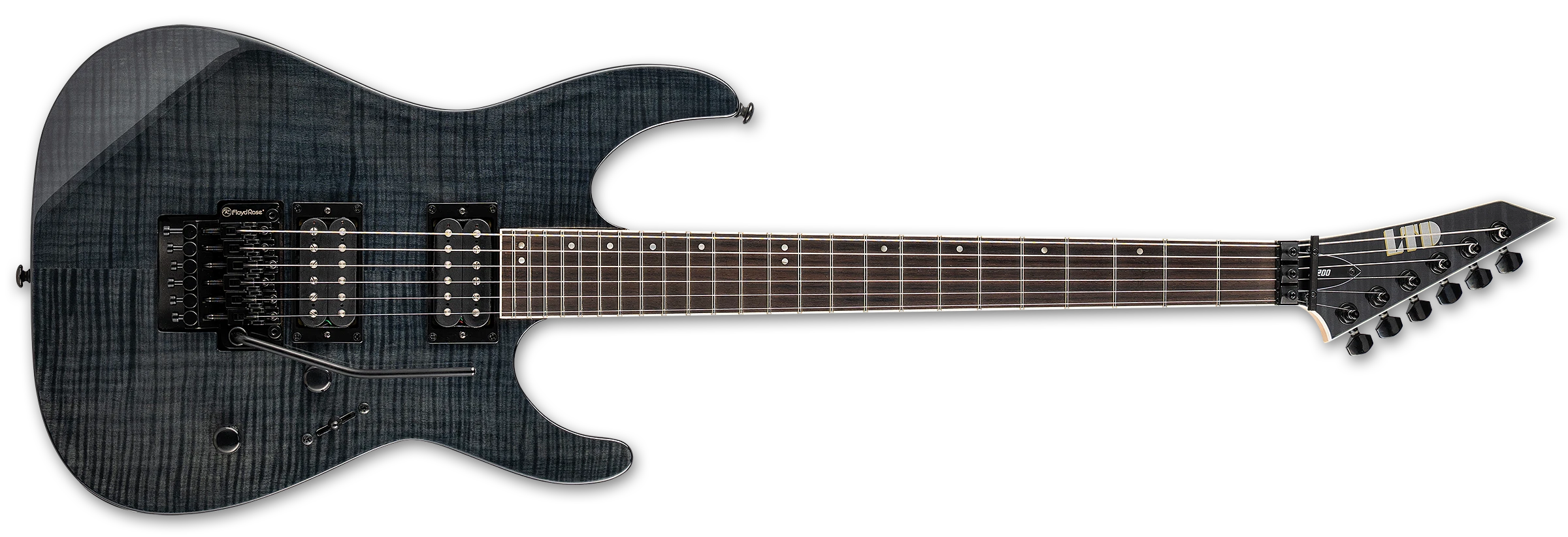 Image of LTD M200FM Electric Guitar See Through Black