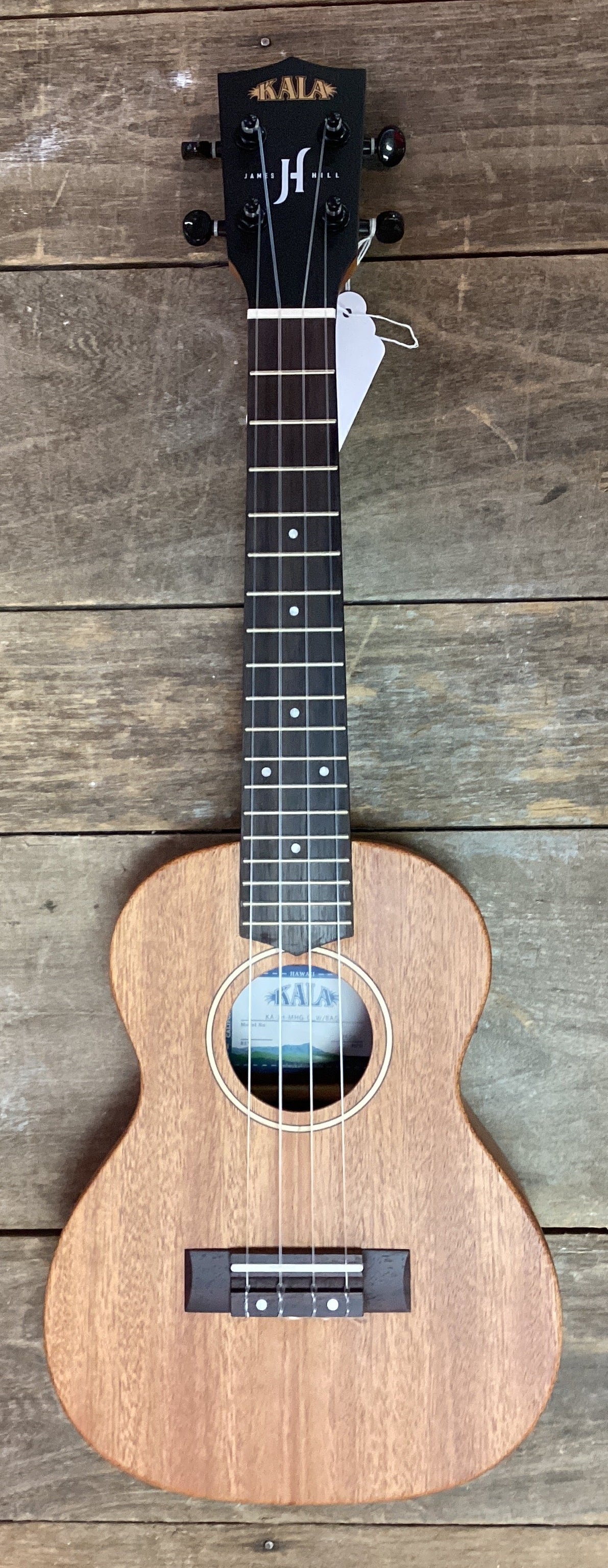 Image of Kala James Hill Solid Top Mahogany Concert Ukulele w/Gig Bag KA-JH-MHG-C_W/BAG