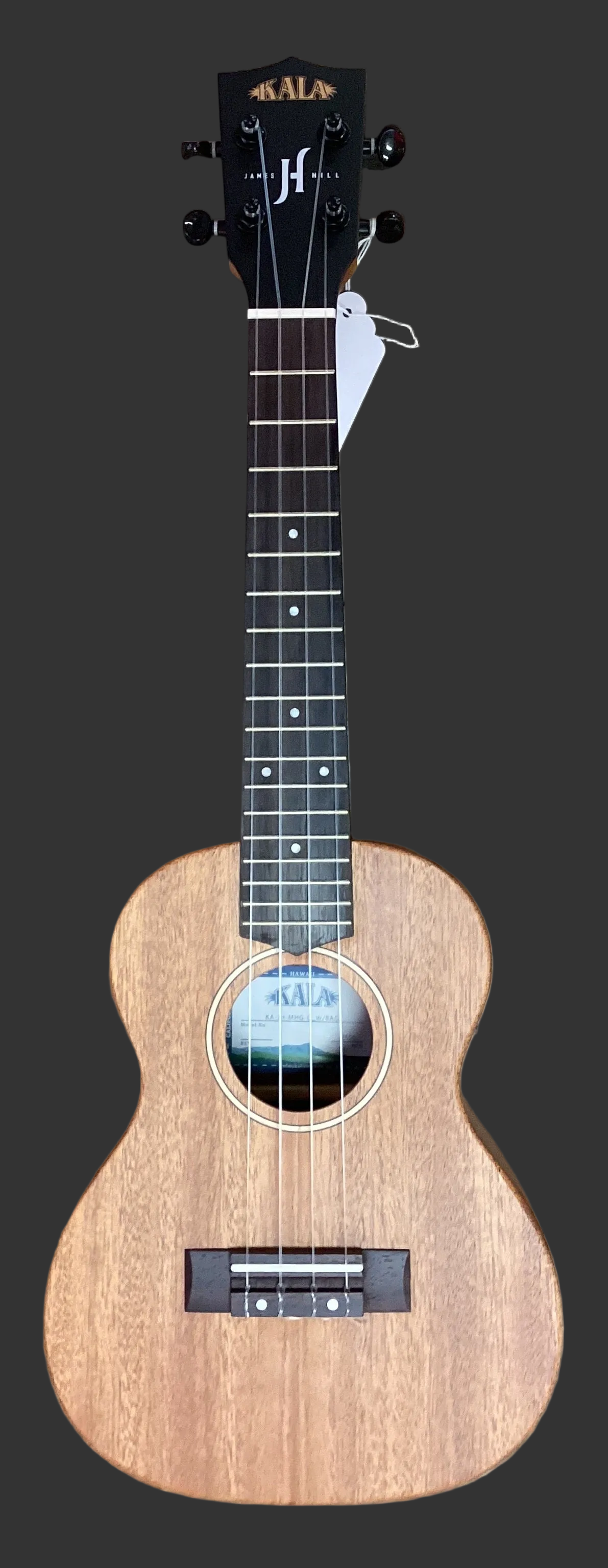 Image of Kala James Hill Solid Top Mahogany Concert Ukulele w/Gig Bag KA-JH-MHG-C_W/BAG