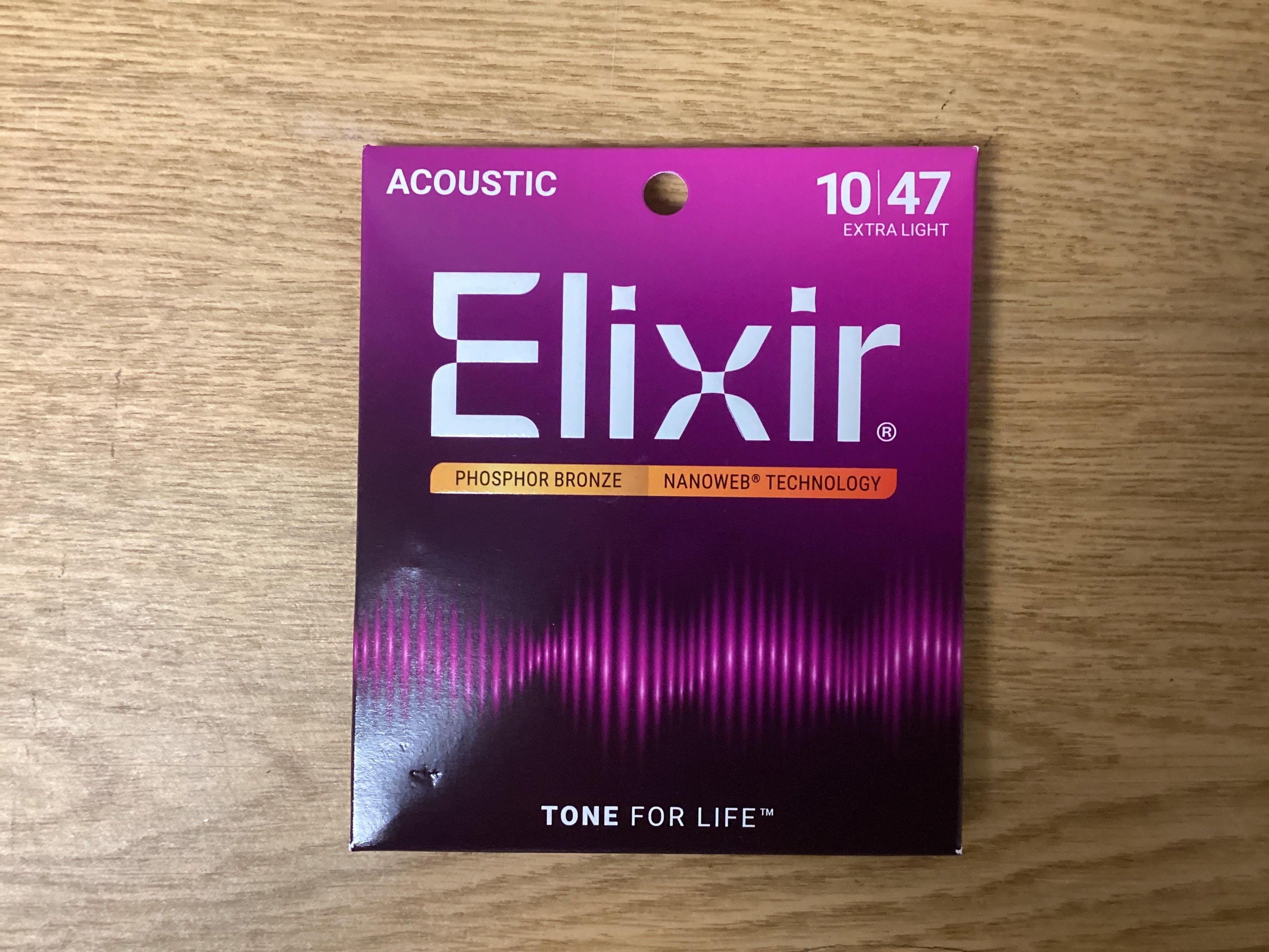 Elixir Acoustic Guitar strings 10-47 Extra Light