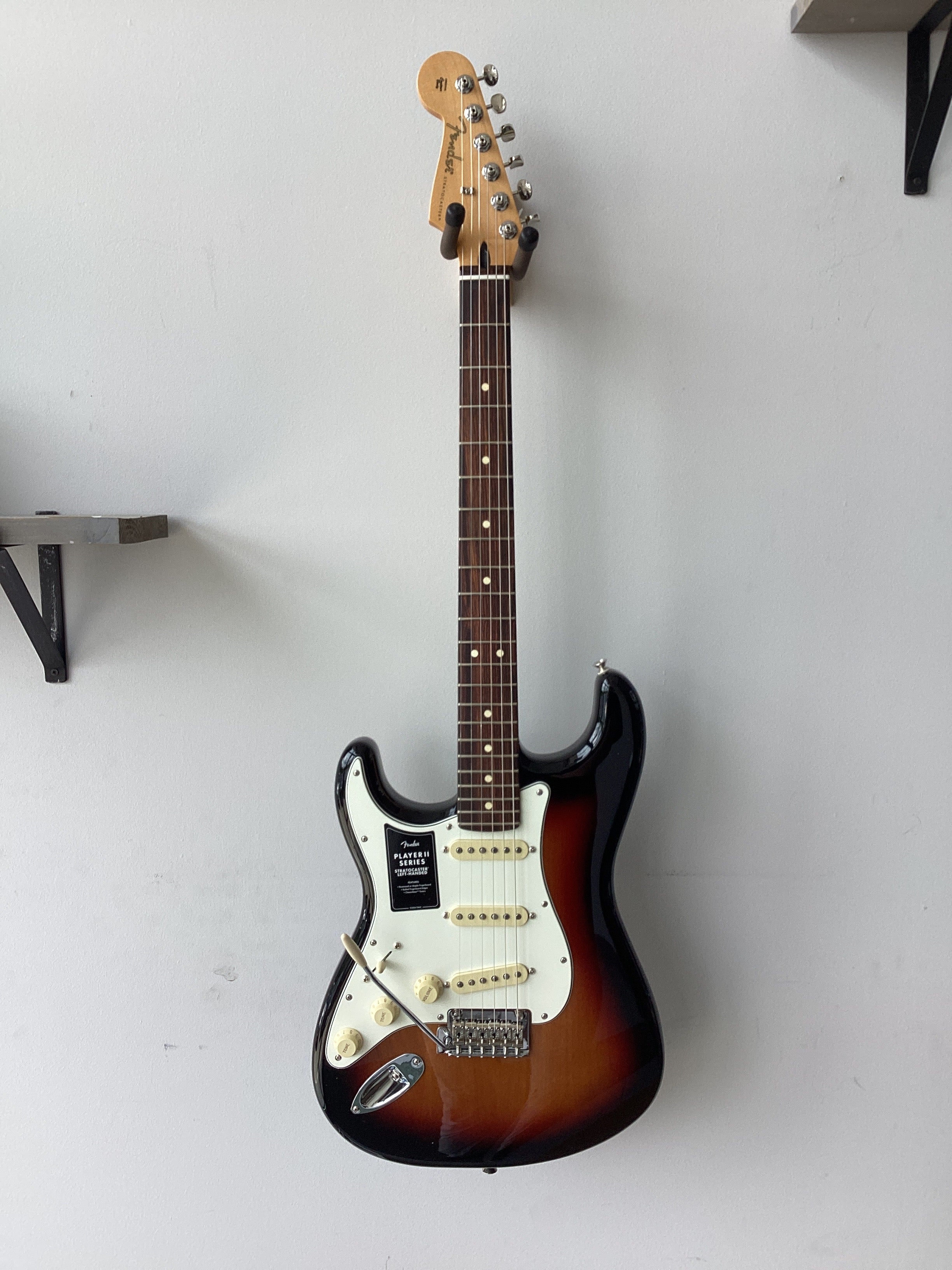 Image of Fender Player II Stratocaster~Left Handed~3-Tone Sunburst~Rosewood Fretboard