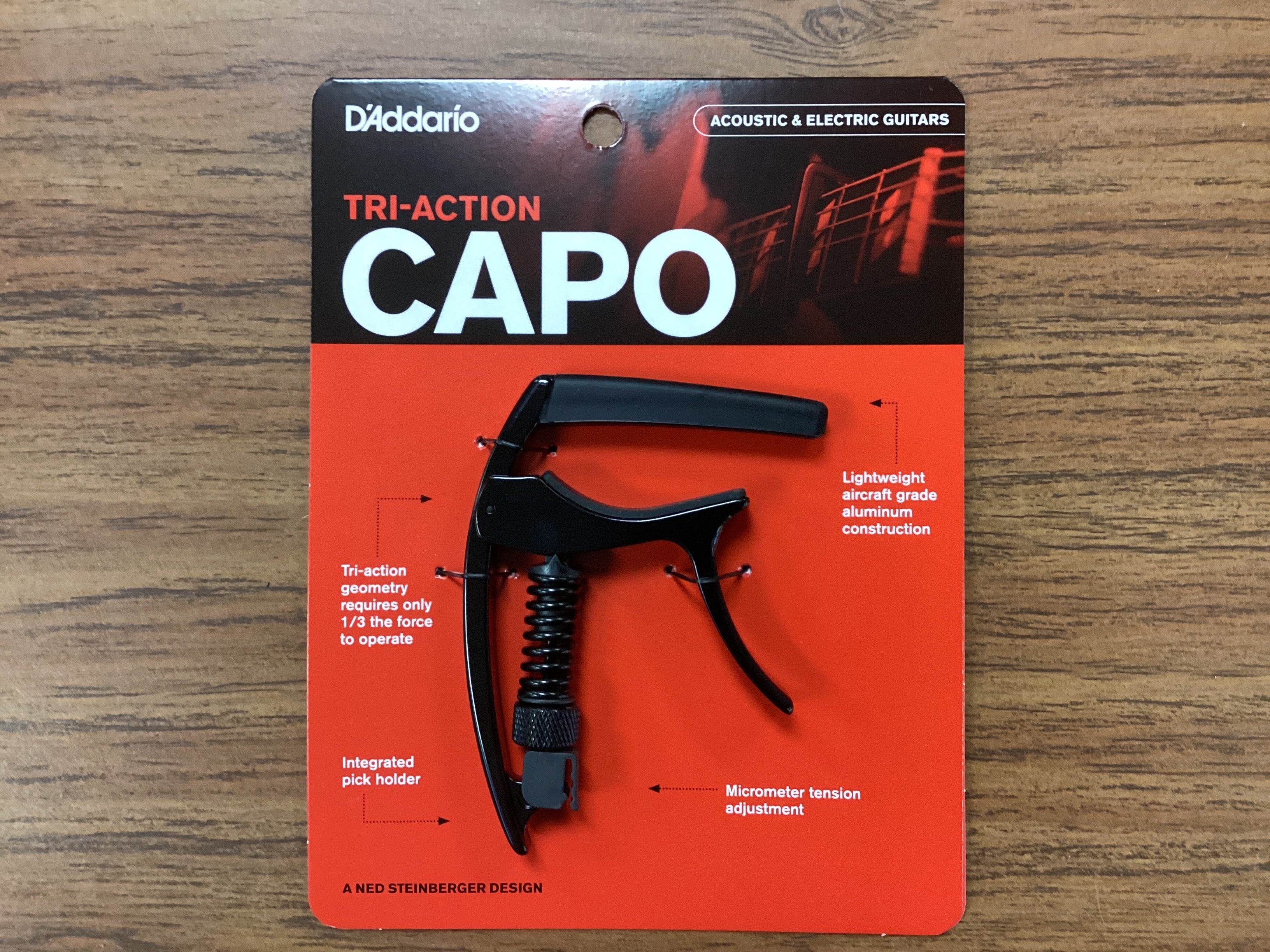 Image of D'Addario Tri-Action Capo, Black