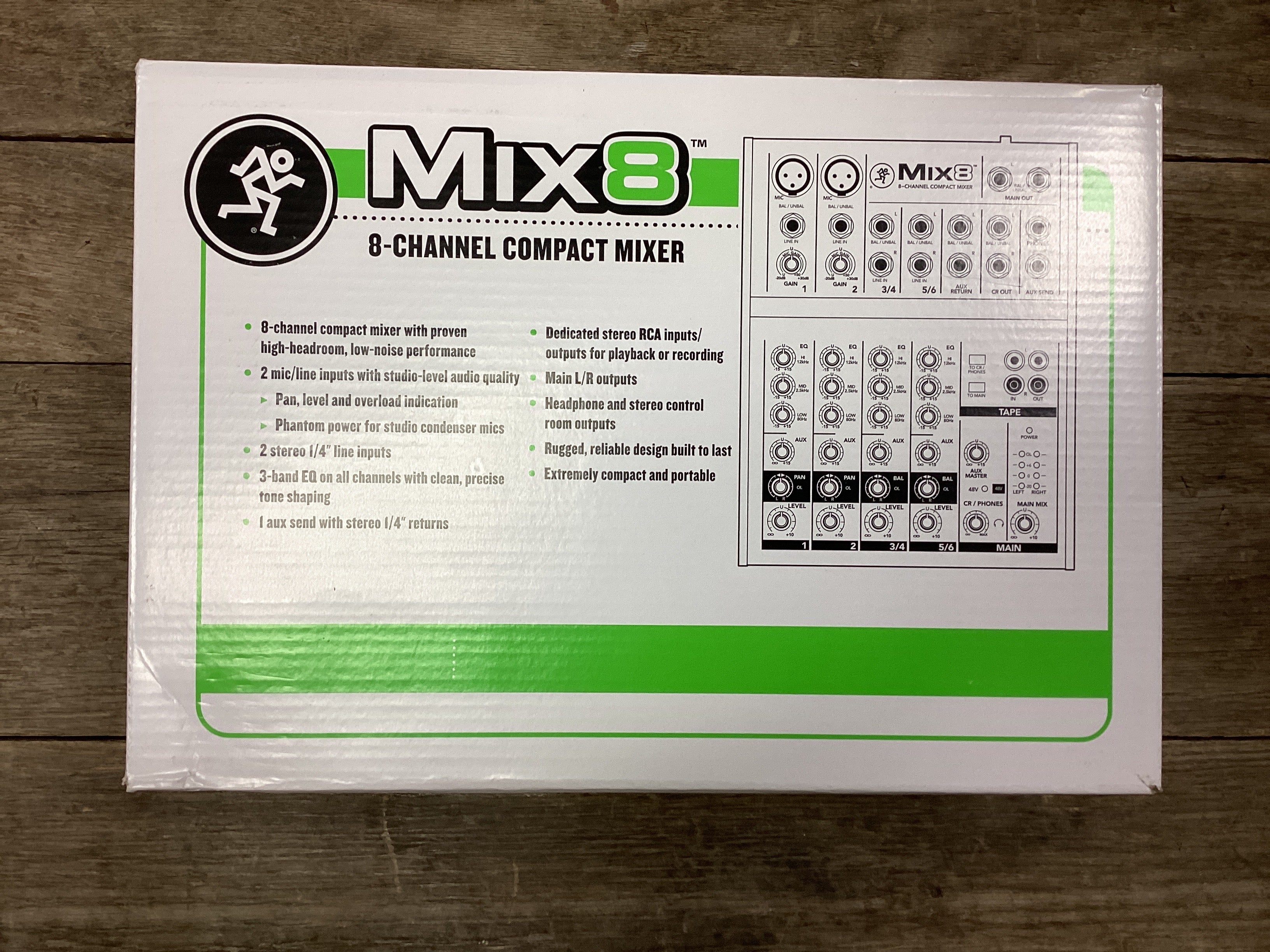 Model 8 Mix Mackie MIX8 8-Channel Compact Mixer – The Pied Piper Music Store