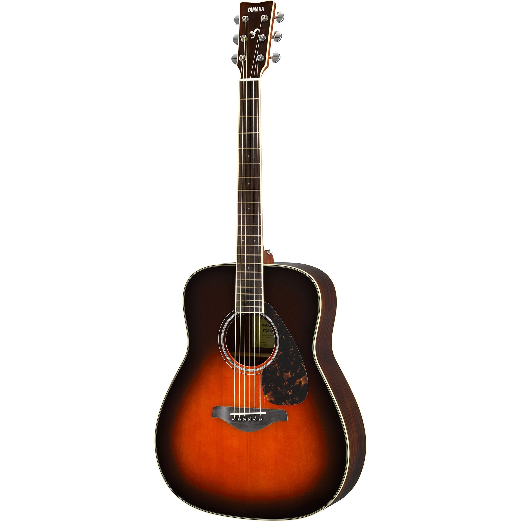YAMAHA  FG830  FOLK GUITAR SOLID TOP, Tobacco Sunburst