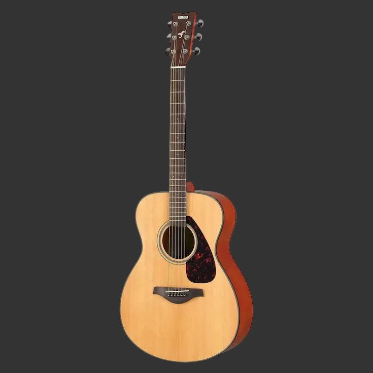 Image of Acoustic guitar on a white background
