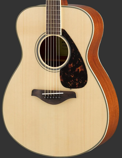 Yamaha FS820~Natural~Small Body Acoustic Guitar~Solid Spruce Top