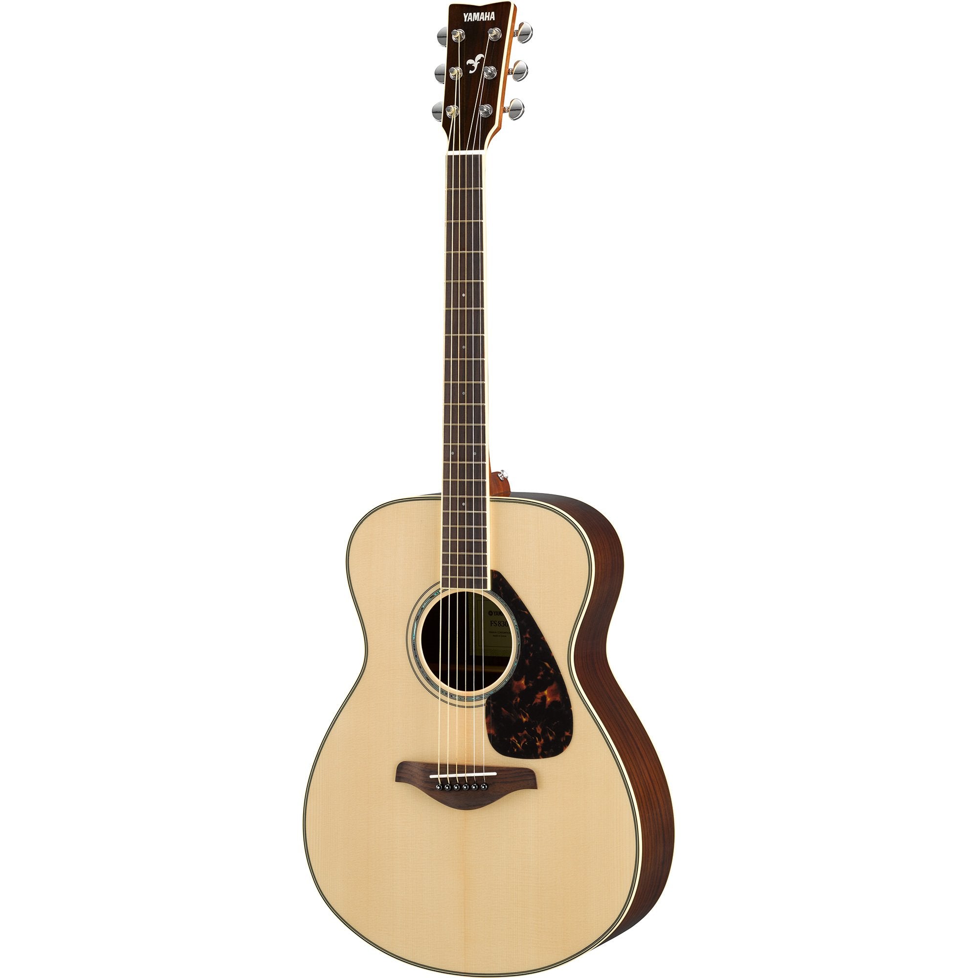 Image of YAMAHA FS830 NATURAL SMALL BODY GUITAR SOLID TOP ROSEWOOD