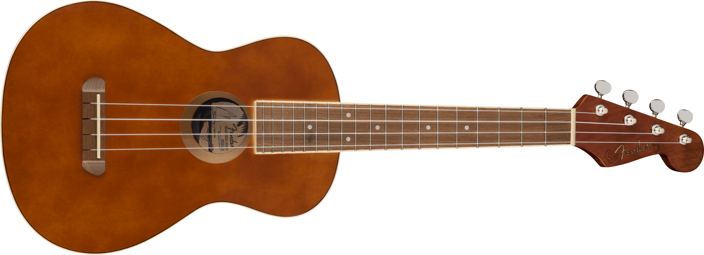 Image of Fender Avalon Tenor Ukulele - Natural with Walnut Fingerboard