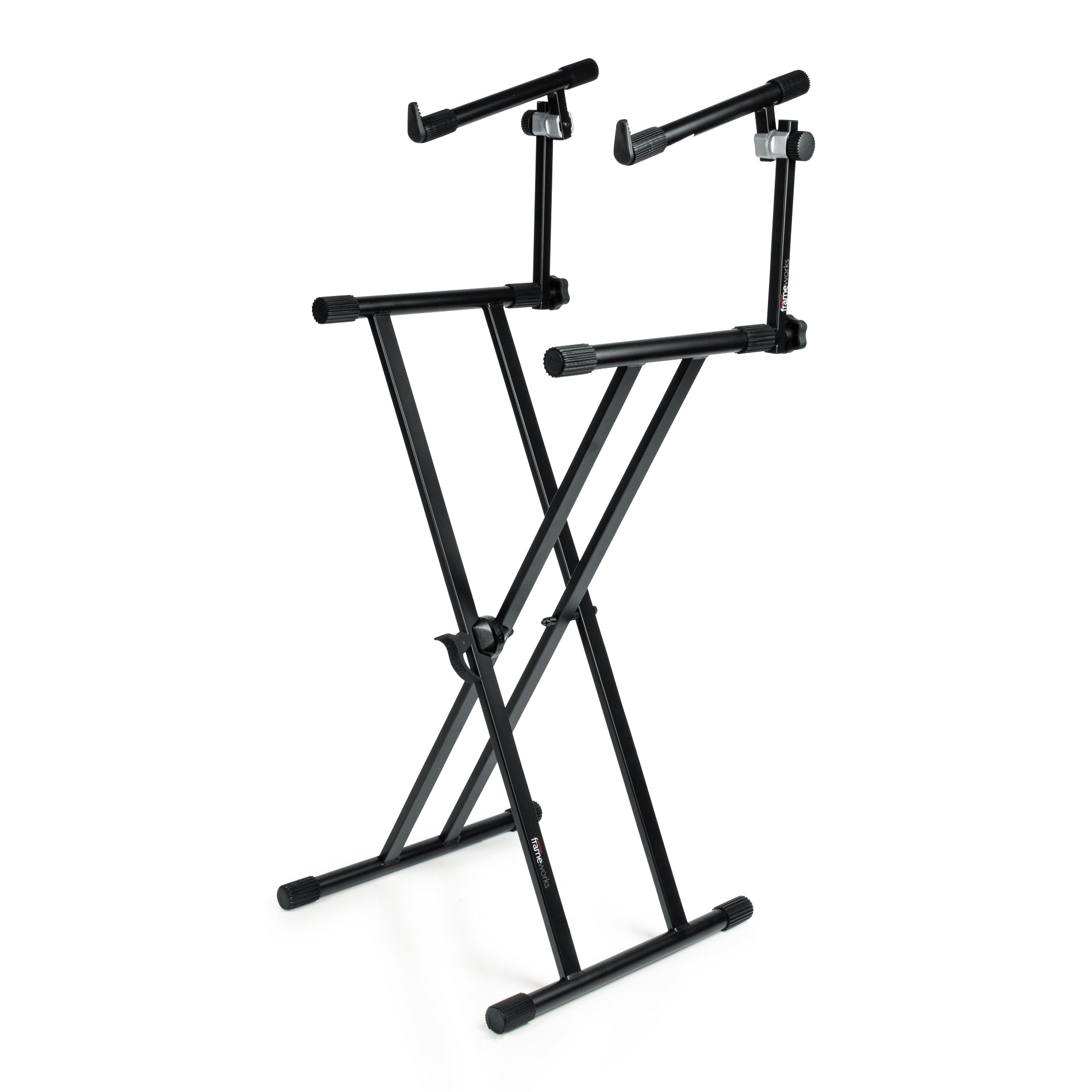 Image of Gator GFW-KEY-5100X Deluxe 2-Tier Keyboard Stand - Heavy-Duty, Adjustable Height