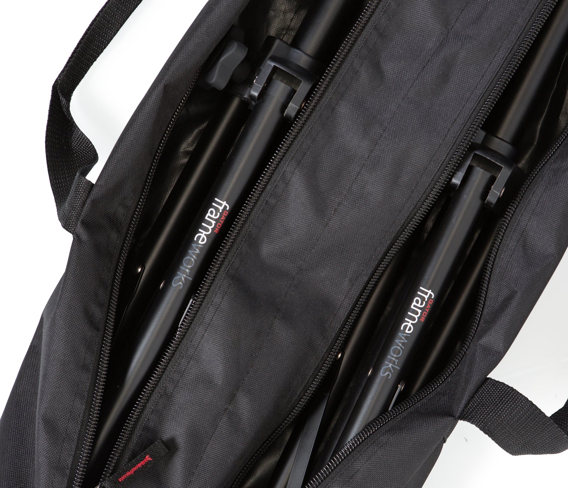 Image of Gator GFW-SPK-0250 Speaker Stand Set - Pair with Carrying Bag, Adjustable Height