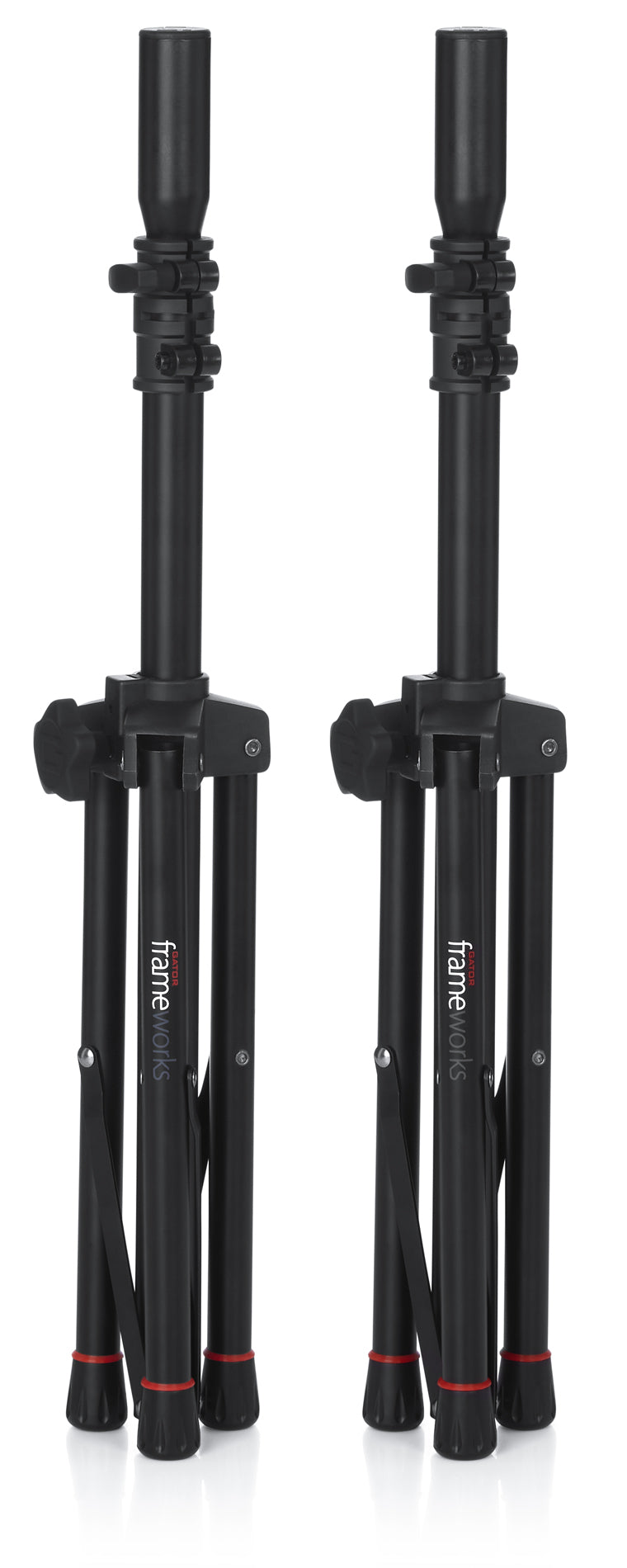 Image of Gator GFW-SPK-0250 Speaker Stand Set - Pair with Carrying Bag, Adjustable Height
