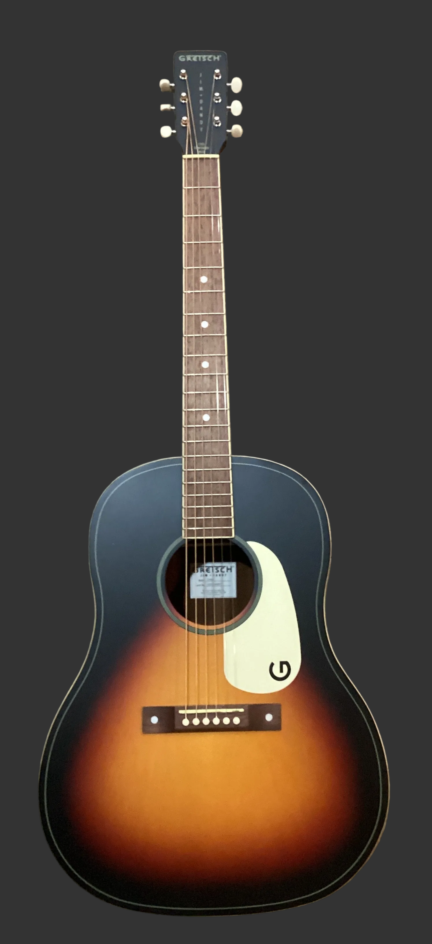 Image of Jim Dandy™ Dreadnought Acoustic Guitar, Walnut Fingerboard, White Pickguard, Rex Burst