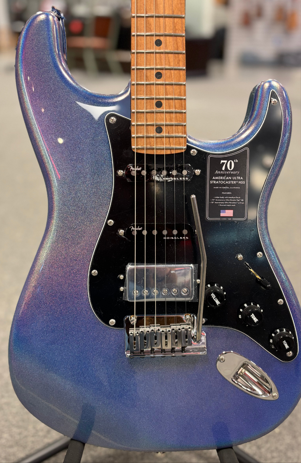 Image of Fender 70th Anniversary Ultra Strat with case Amethyst