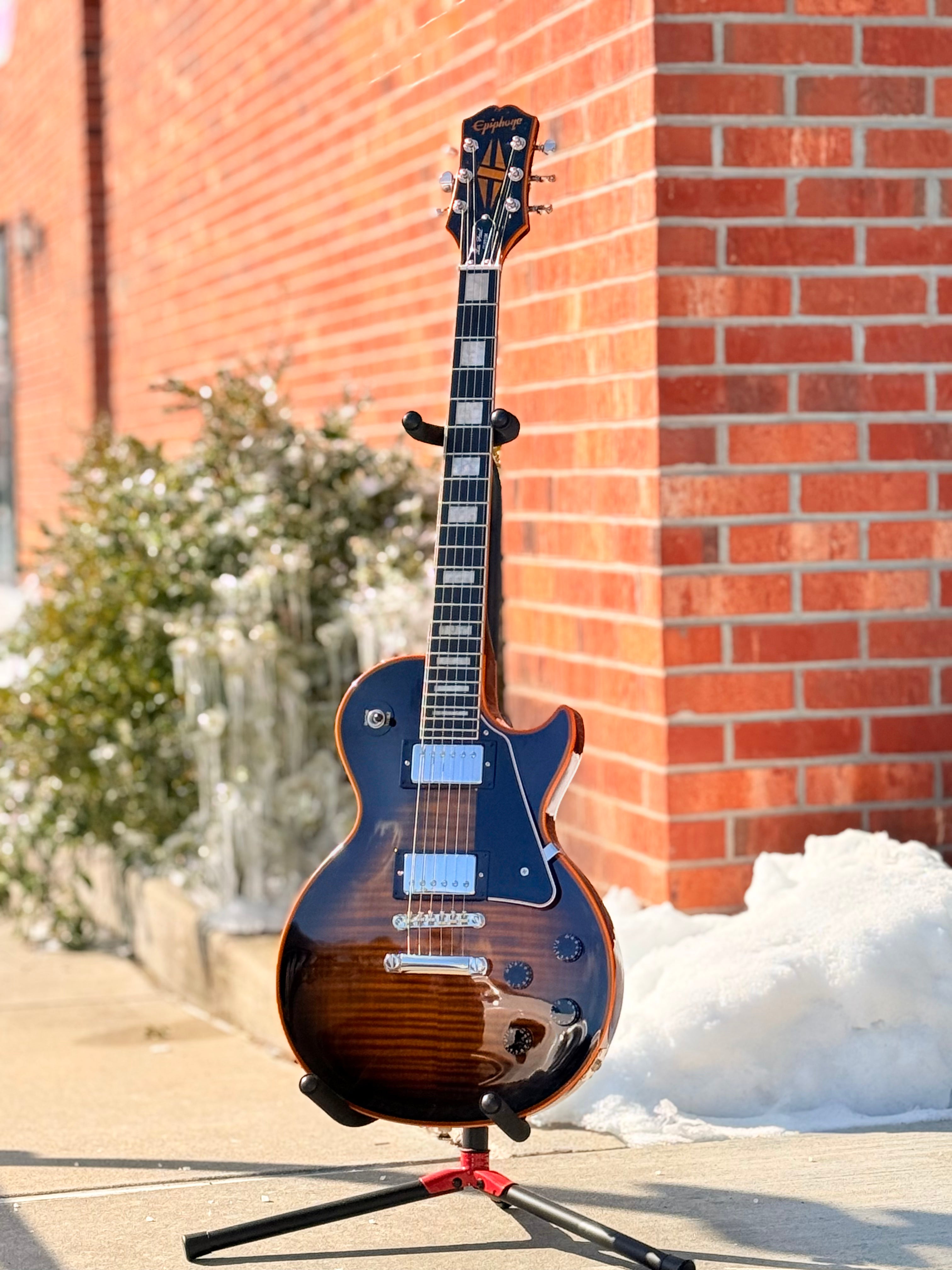 Image of Epiphone Les Paul Custom Widow Orange Burst -Used