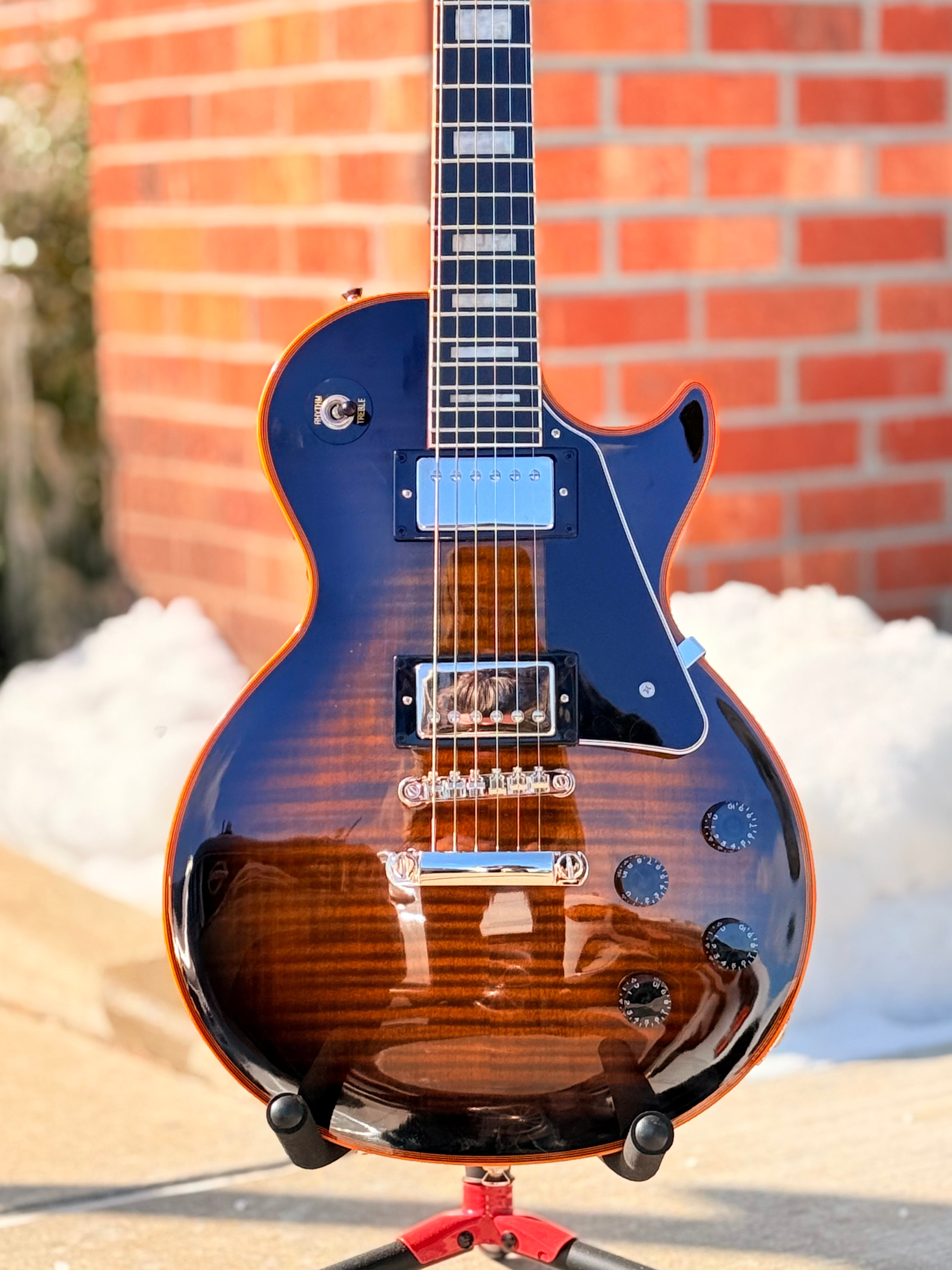 Image of Epiphone Les Paul Custom Widow Orange Burst -Used