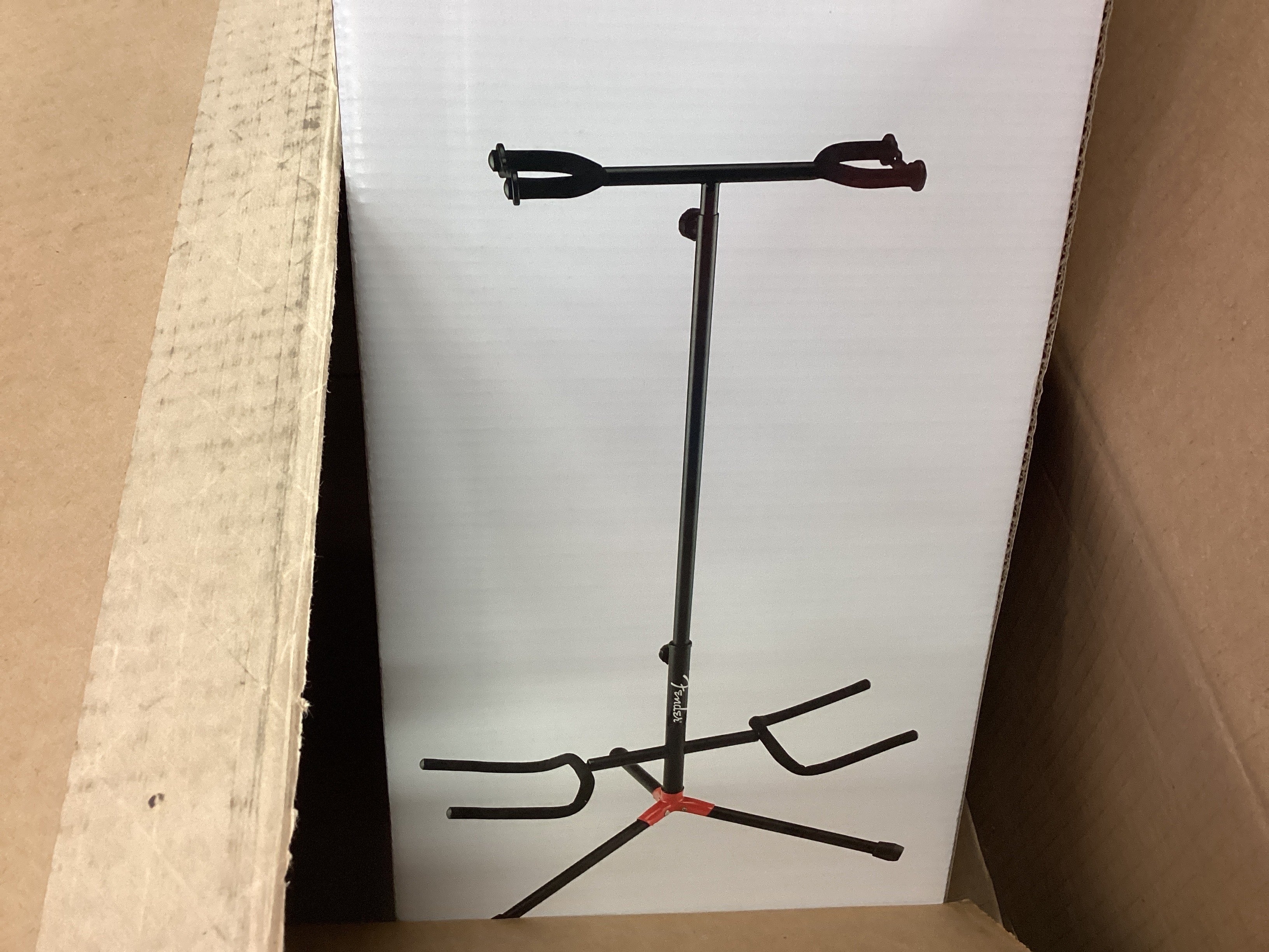 Image of Fender Adjustable Cradle Guitar Stand 2 Guitar, Black