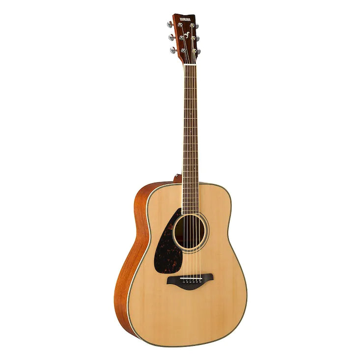 YAMAHA FG820L NATURAL FOLK GUITAR SOLID TOP MAHOGANY, LEFT HANDED