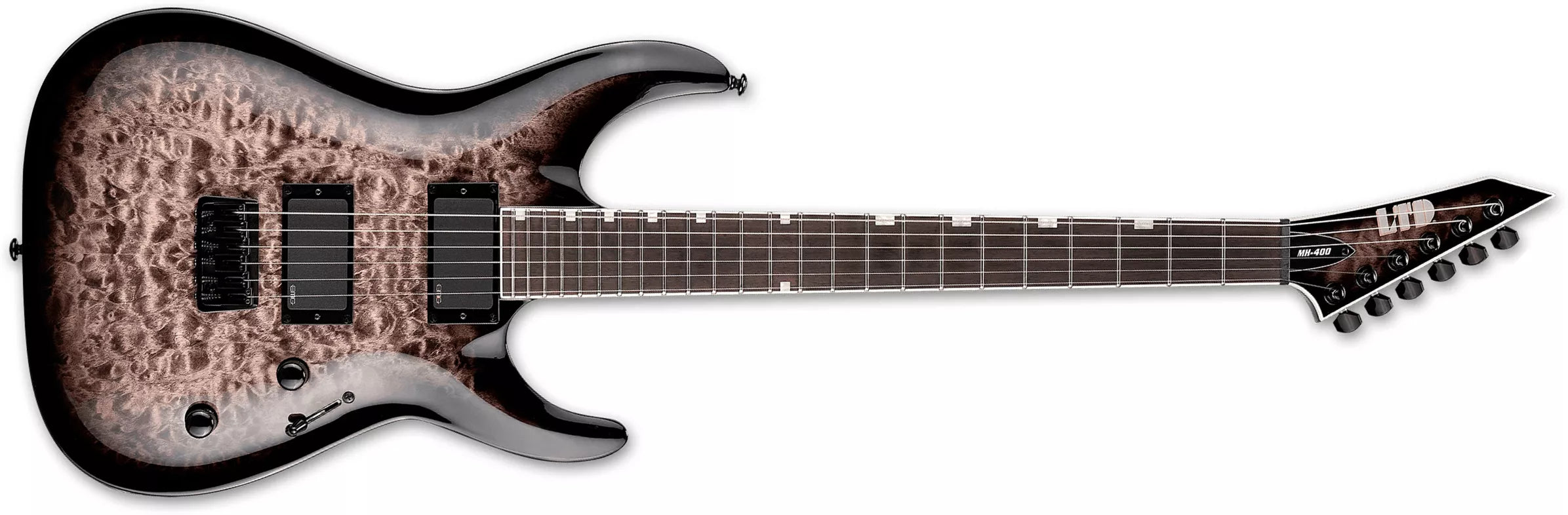 Image of LTD EC-400 QM See Thru Black Sunburst Electric Guitar