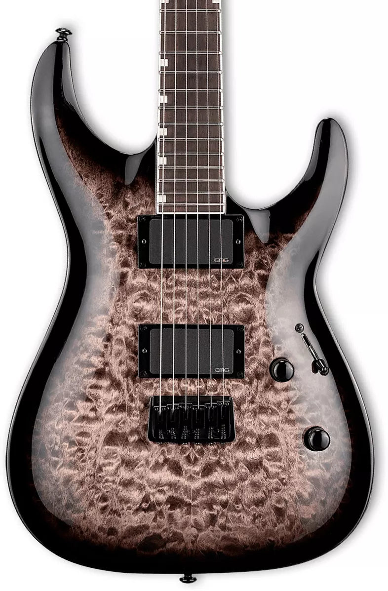 Image of LTD EC-400 QM See Thru Black Sunburst Electric Guitar