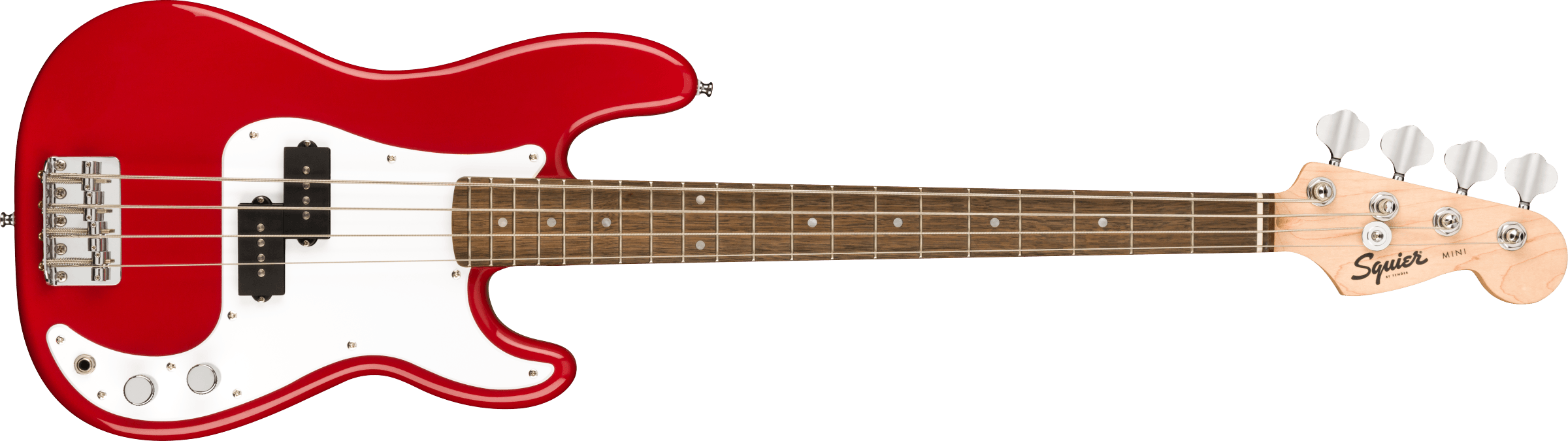 Image of Squier Mini Precision Bass - Dakota Red with Laurel Fingerboard