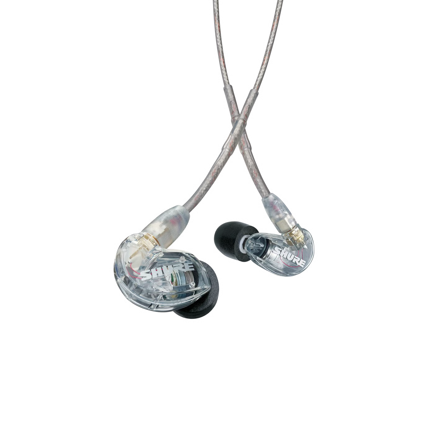 Image of Shure SE215-CL Sound Isolating Earphones - Single Driver, Clear, Detachable Cable, Professional